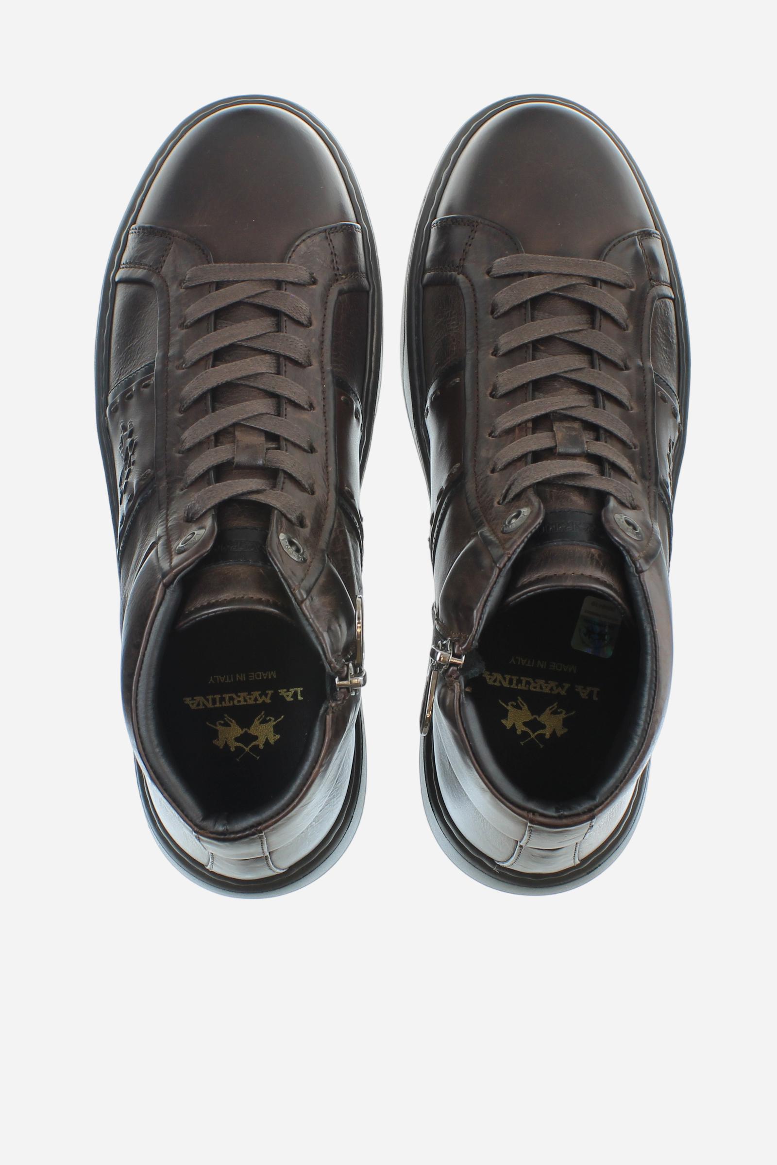 Made in Italy leather ankle boots