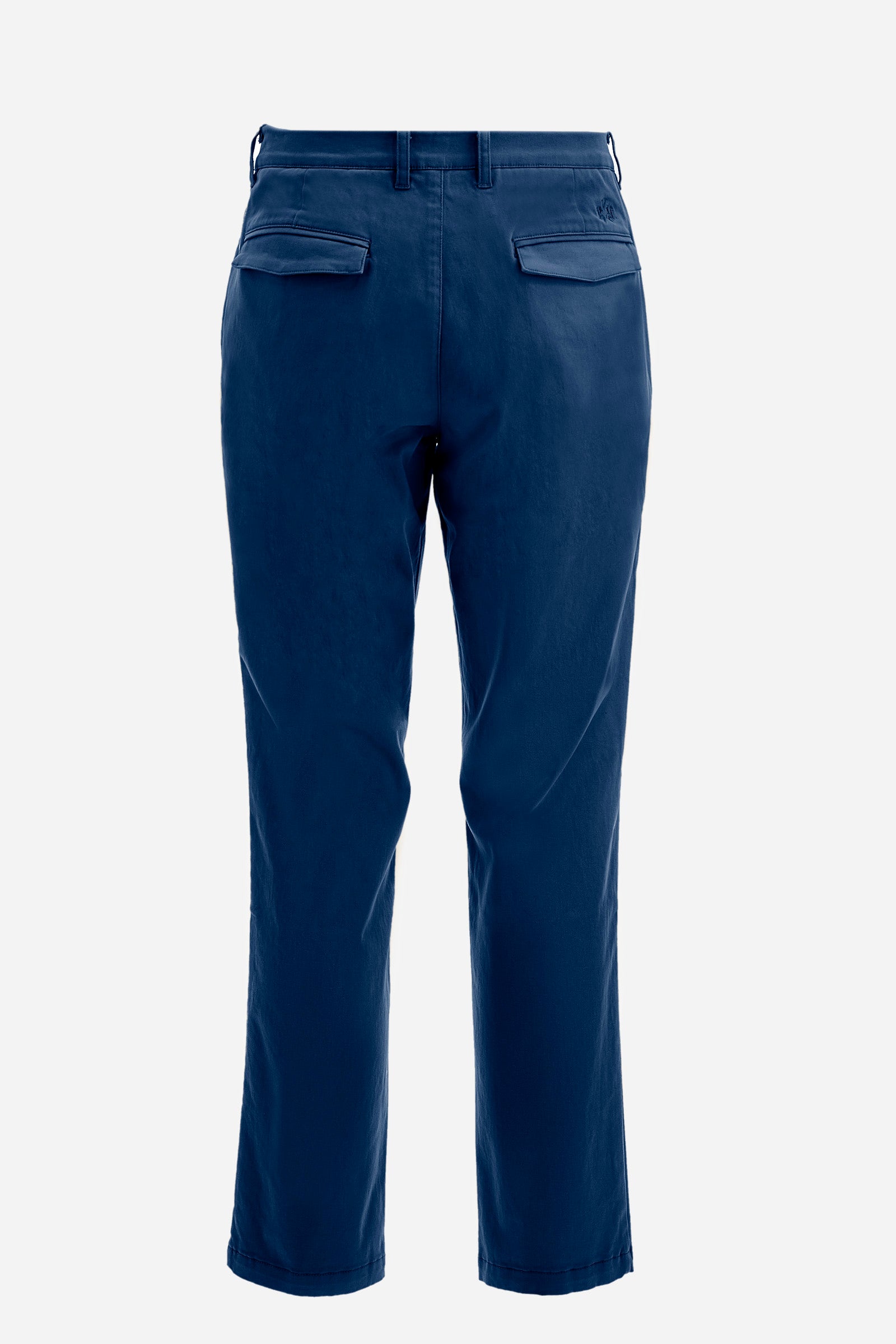 Pantalone chino regular fit in cotone elasticizzato - Zenovio