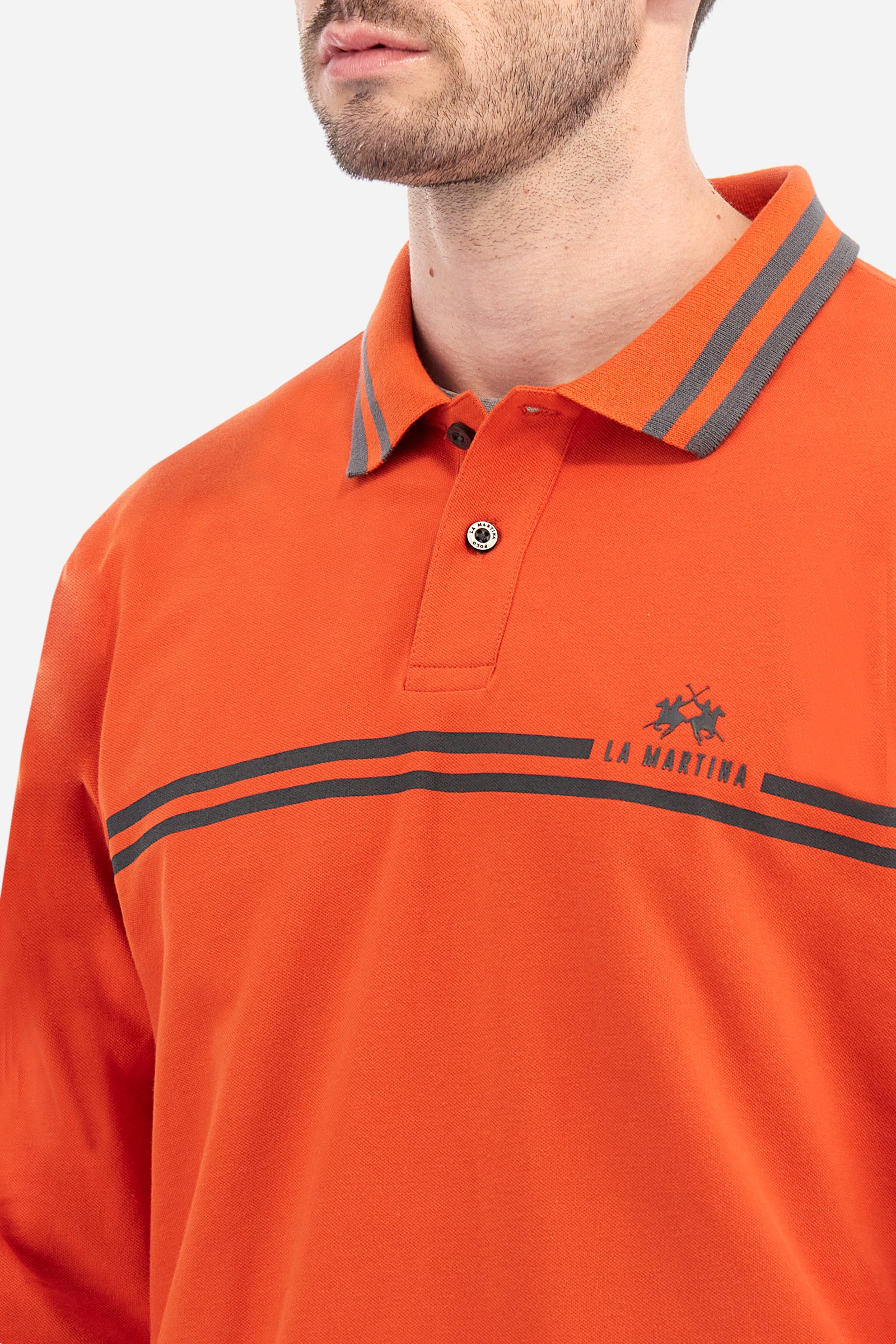 Polo regular fit in cotone elasticizzato - Zacary