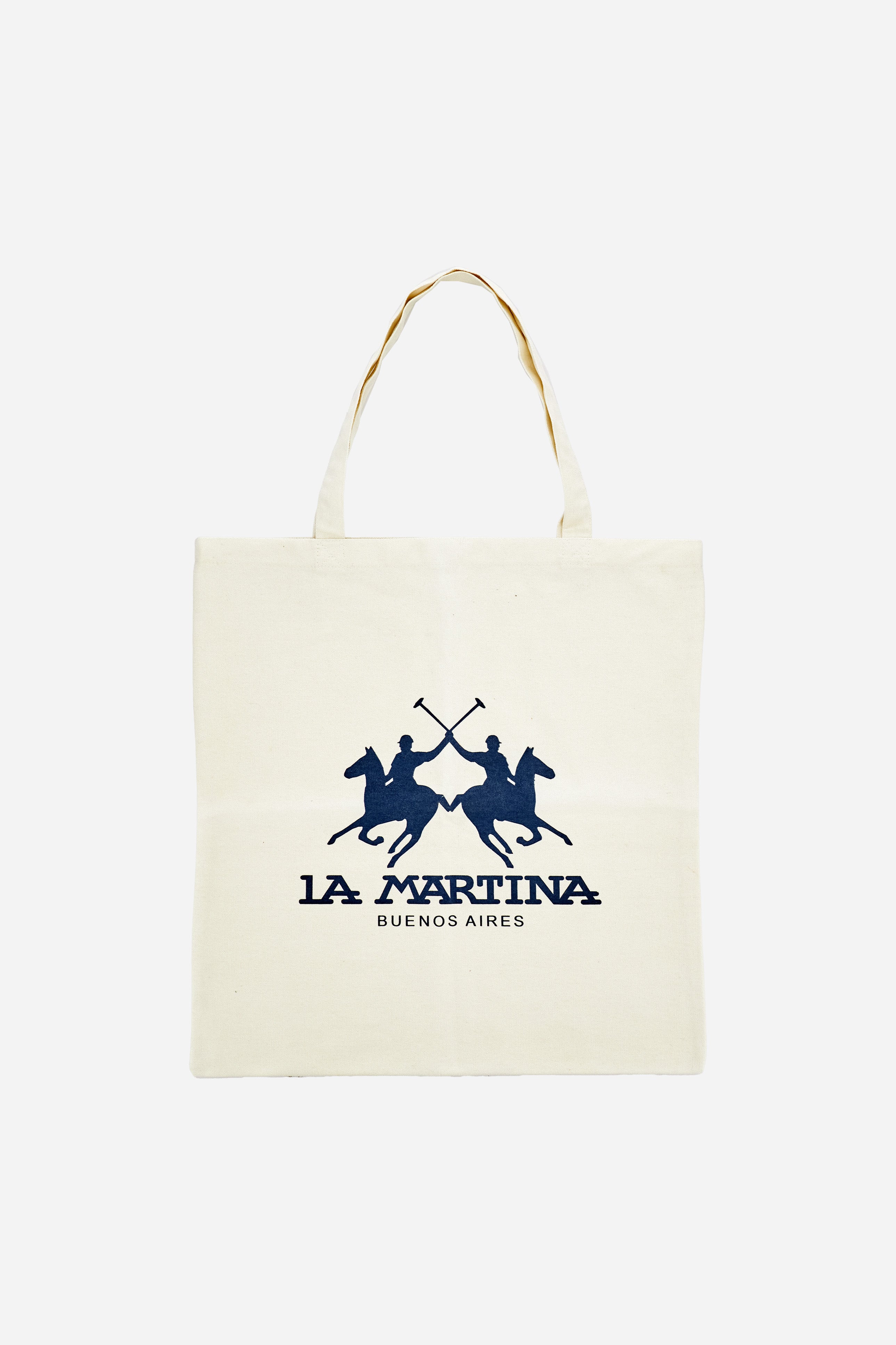 Canvas Tote Bag with La Martina Logo