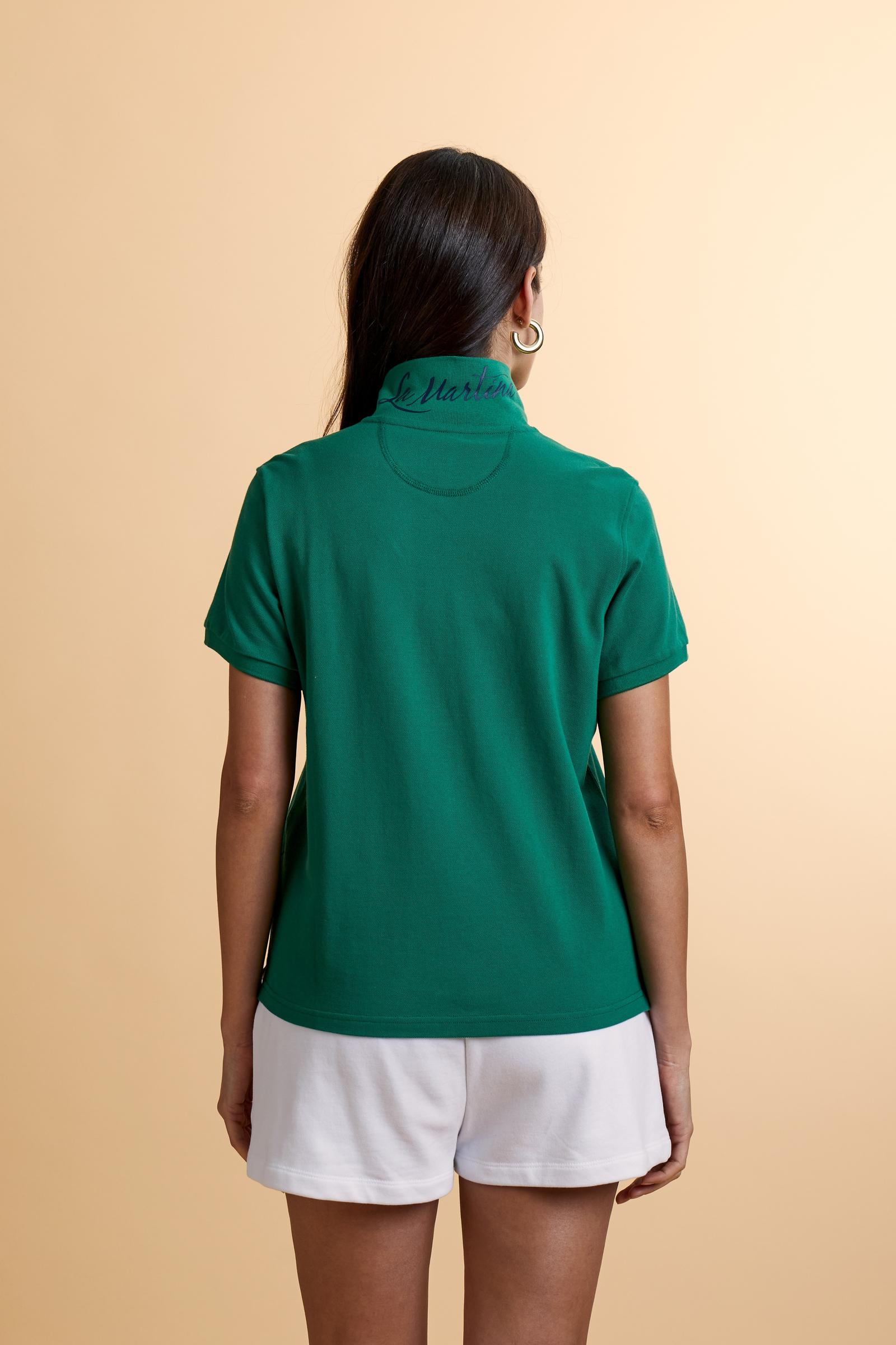 Women’s stretch piqué polo with regular fit. Iconic under-collar lettering and contrast chest logo. - Amazon                                                                                                                                                                                                                                                                                                                                                                                                                    