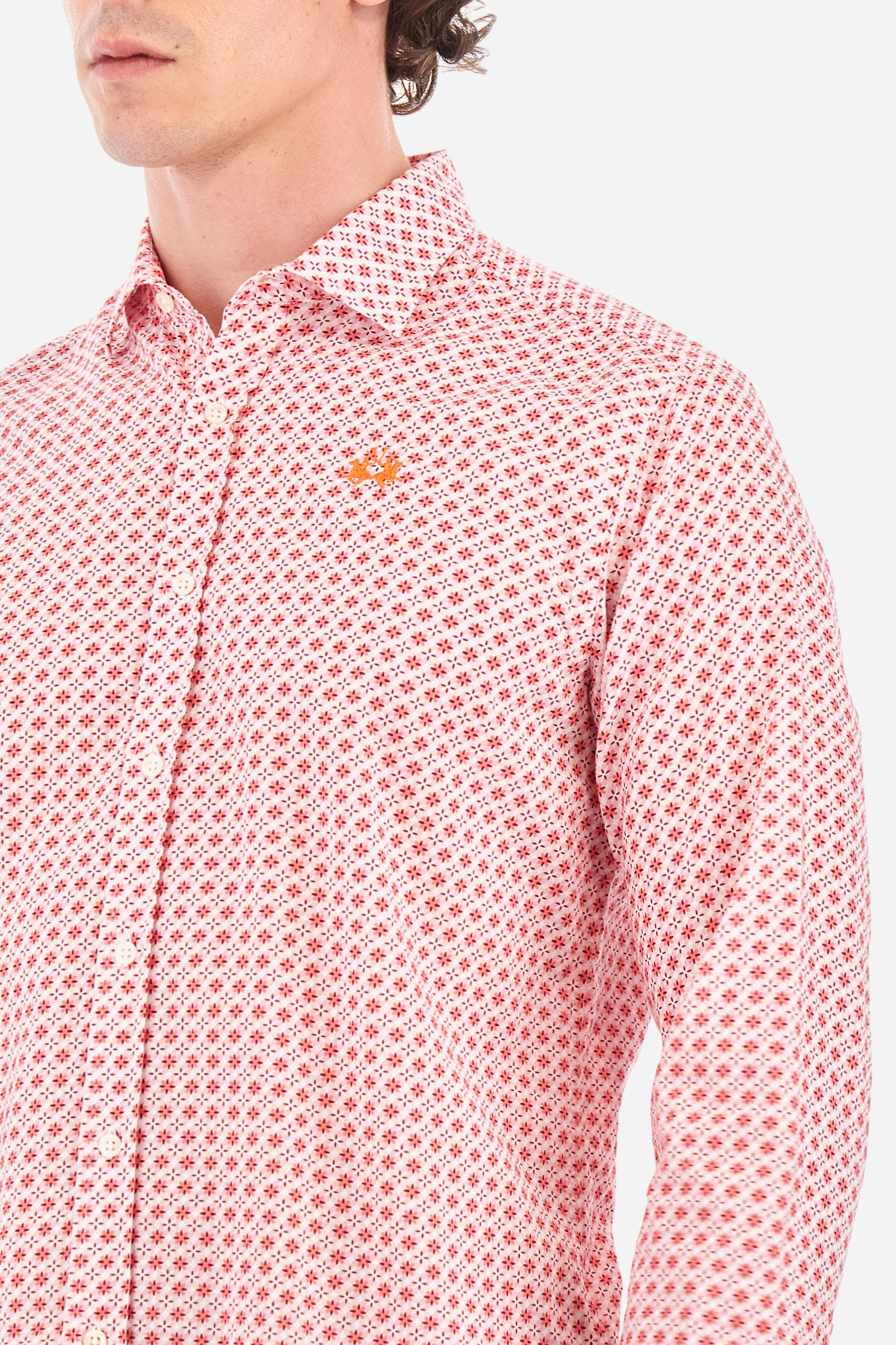 Popeline-Hemd mit geometrischem Muster – Innocent