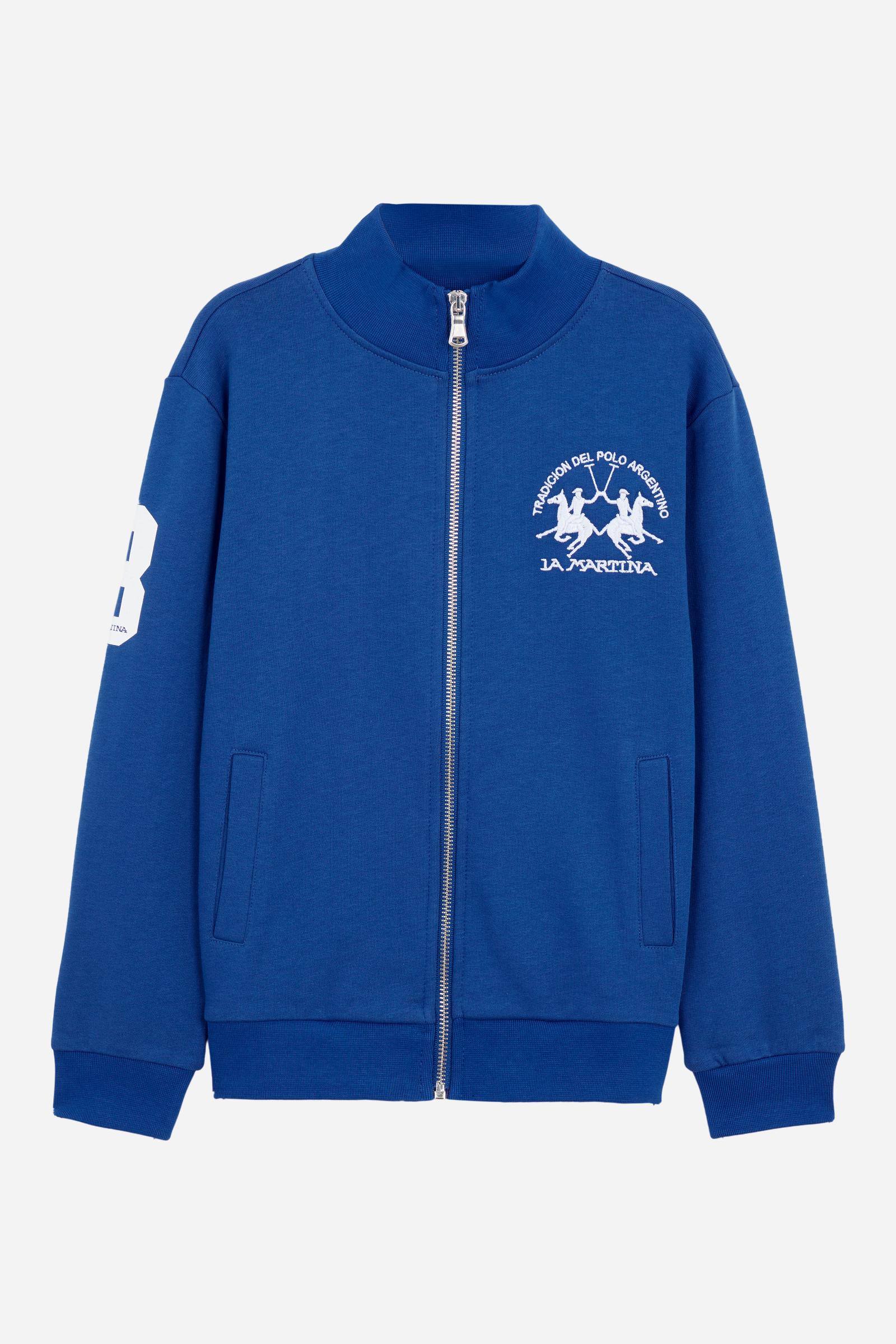 BOY FULL ZIP SWEATSHIRT COTTON