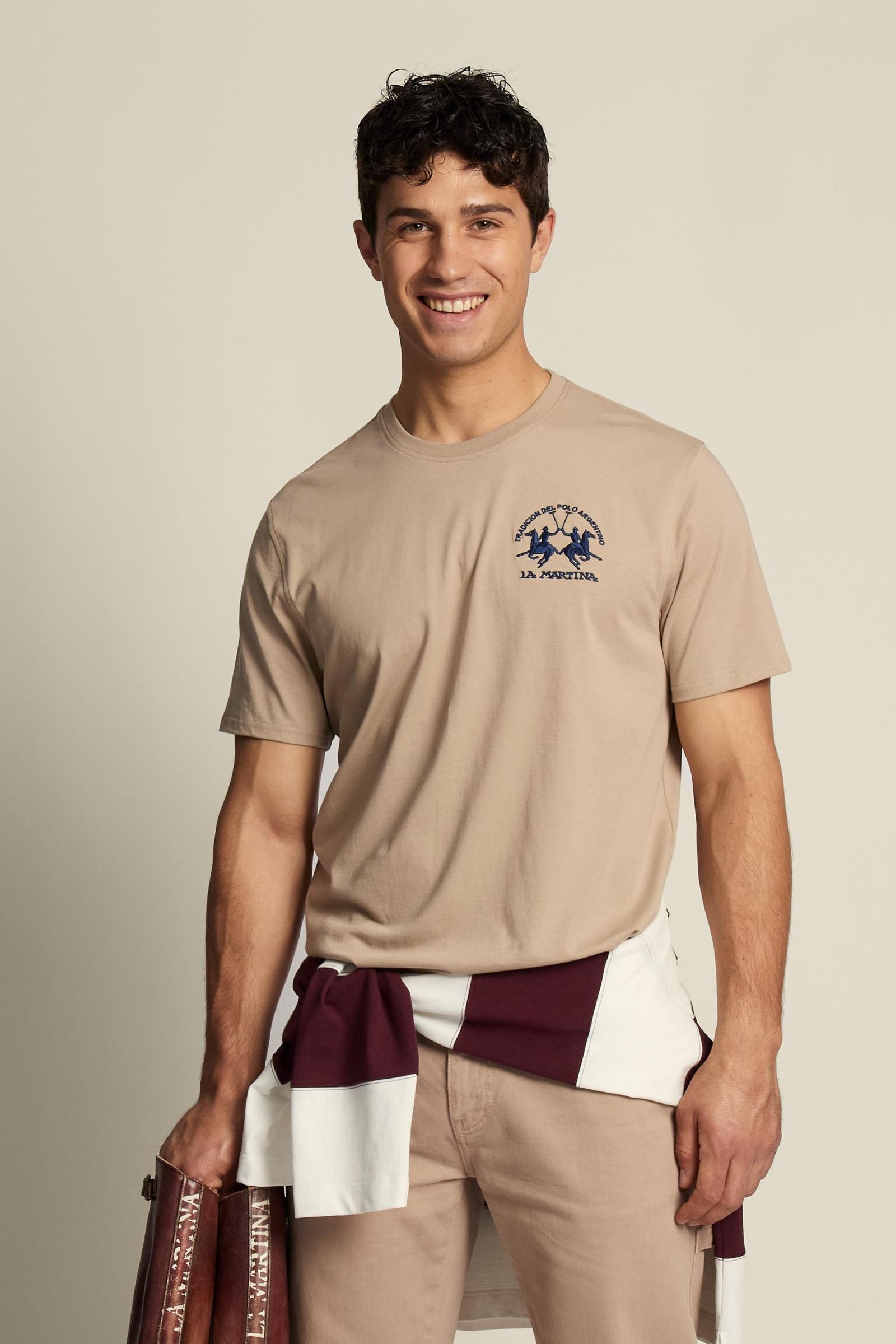 Men’s cotton jersey T-shirt with team logo - Vernie