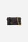 Leather chain wallet in soft calfskin with shaped flap and contrasting leather details. Decorated with a small golden buckle and engraved logo. - Black                                                                                                                                                                                                                                                                                                                                                                         