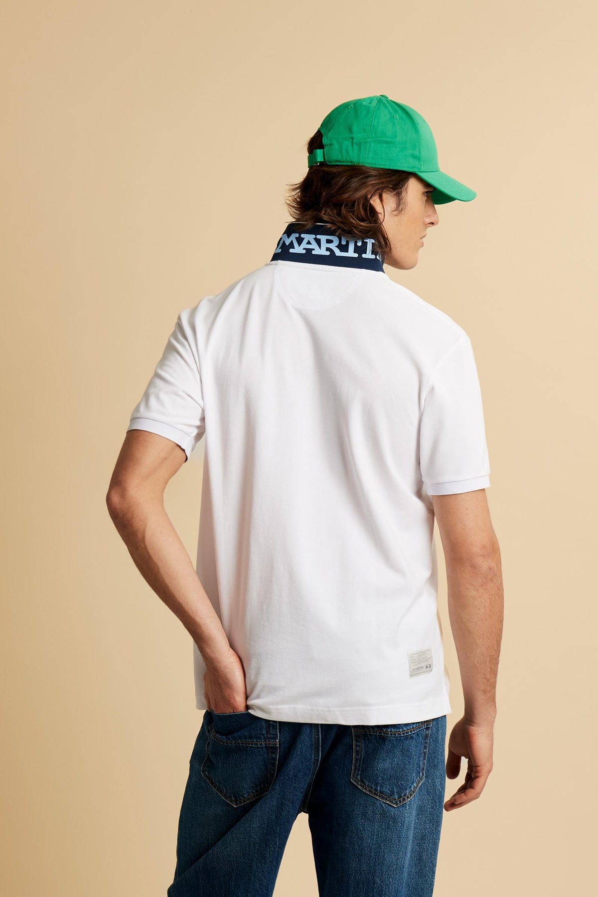Men's regular fit polo with team logo - Miguel