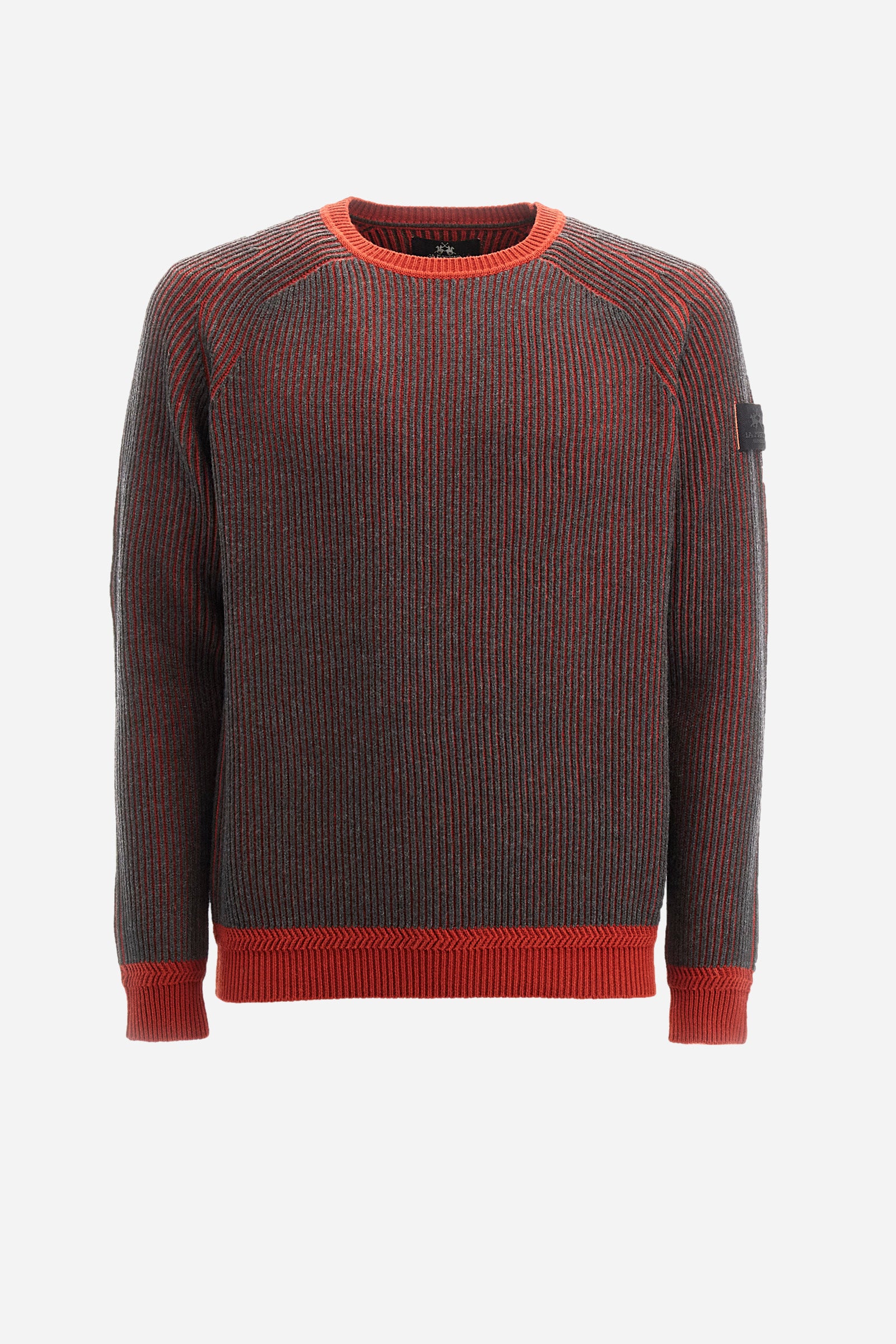 Regular fit pullover in wool and cotton - Zimran