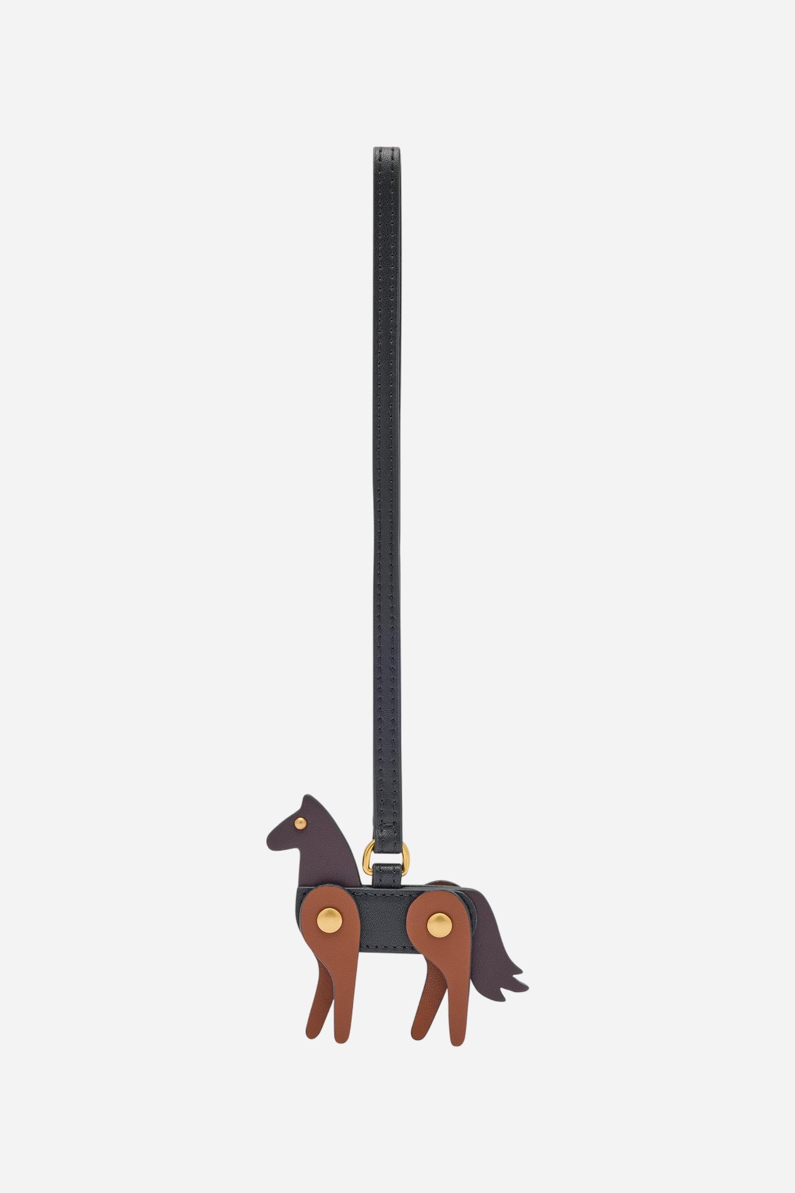 Leather horse charm - Horse Funny