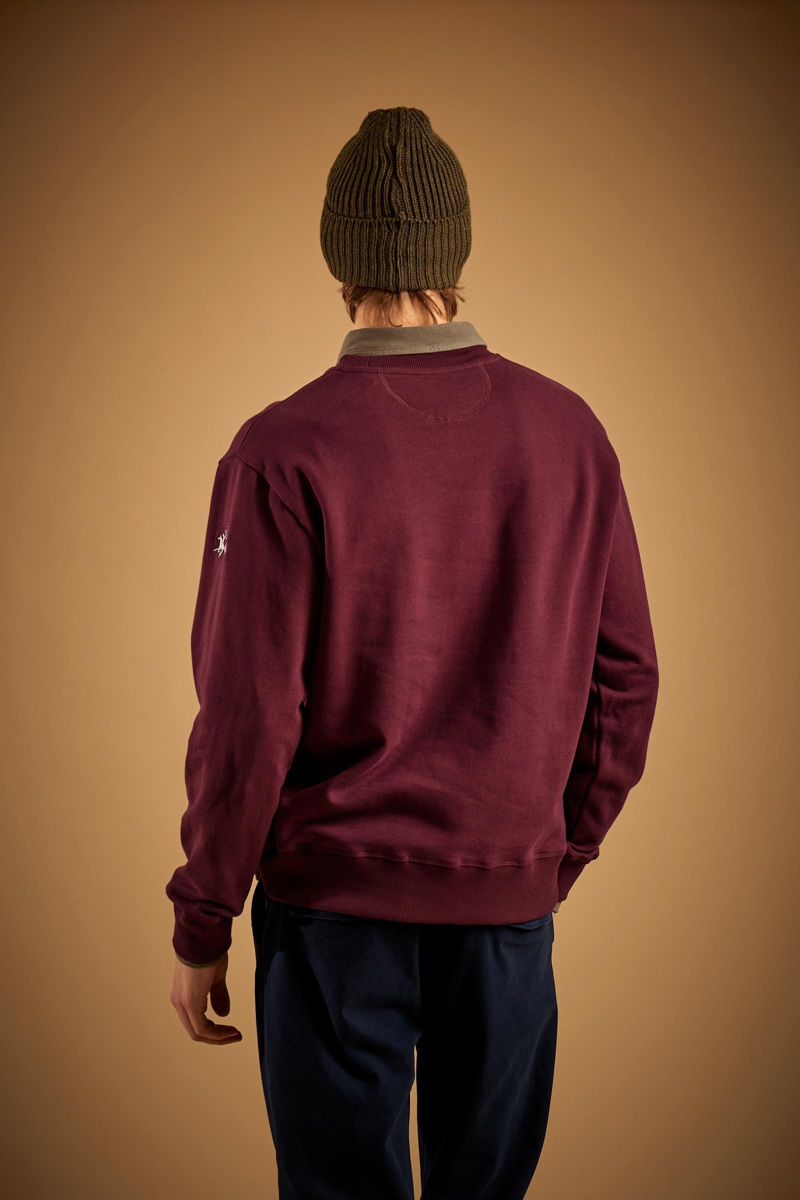 Herren-Sweatshirt mit Rundhalsausschnitt aus Baumwollfleece Swing on Polo - Dionigi