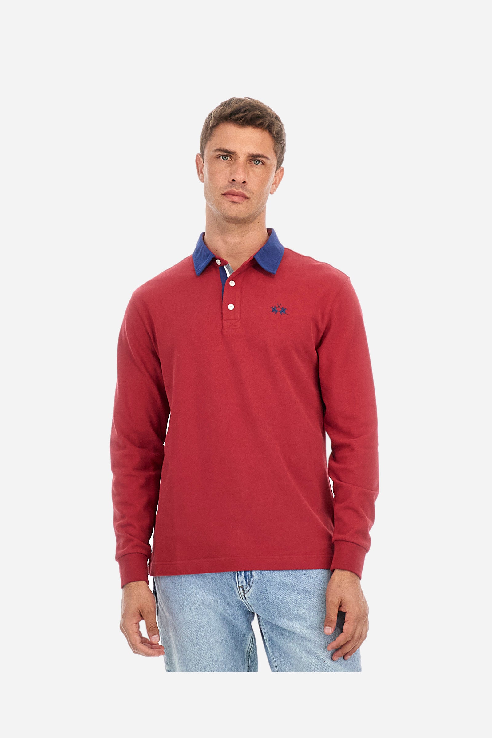 Regular-fit polo shirt in cotton - Ruggero