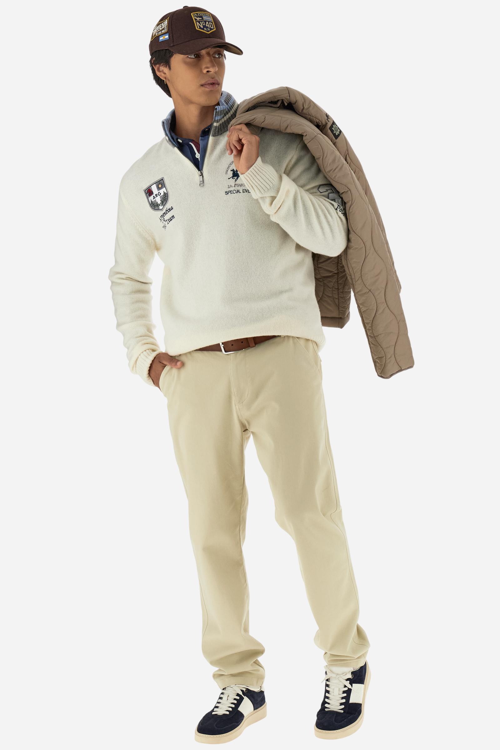 Men’s half zip lambswool sweater Special Event - Burton
