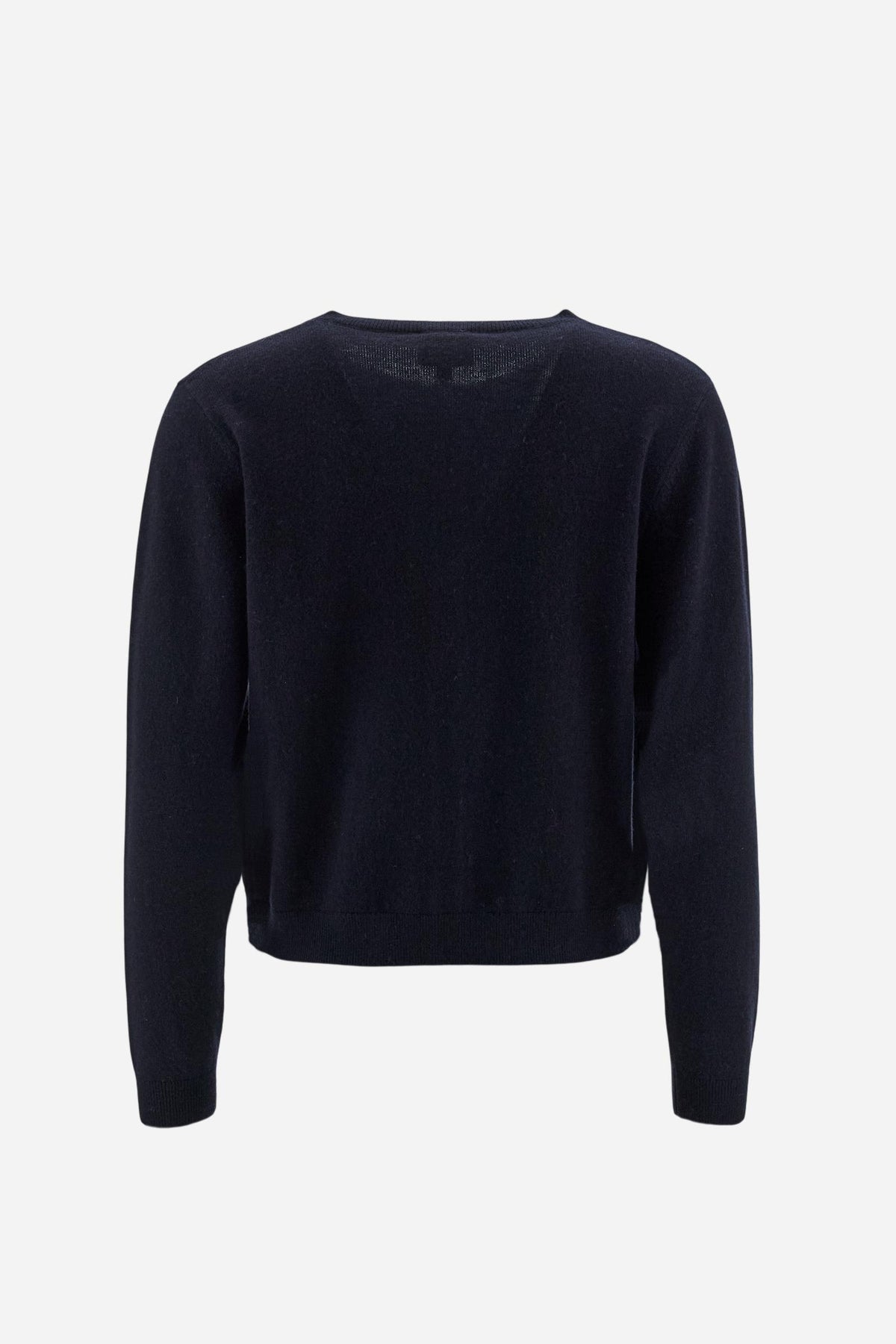 Women's crew neck cardigan in lambswool - Ervina