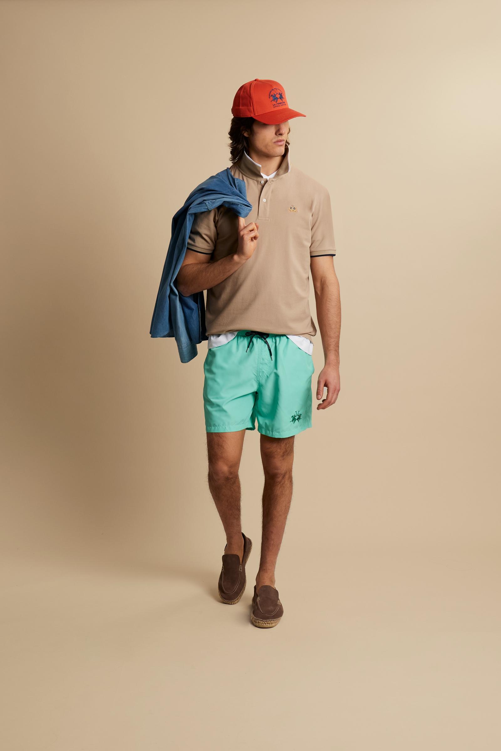 Men’s regular fit stretch piqué polo shirt Essential – Russell