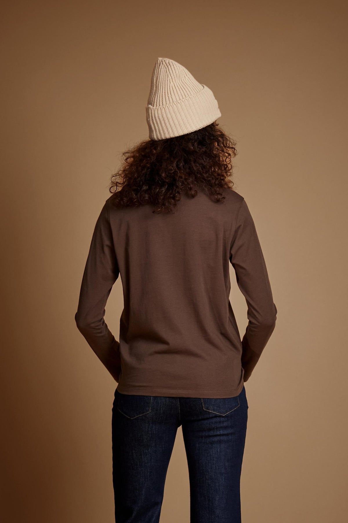 Women's long sleeve cotton jersey T-shirt Essentials - Estrella