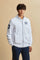 Men’s cotton sweatshirt with regular fit and full front opening, Iconic patch on the sleeve and embroidered team logo on the chest. - Optic White                                                                                                                                                                                                                                                                                                                                                                               