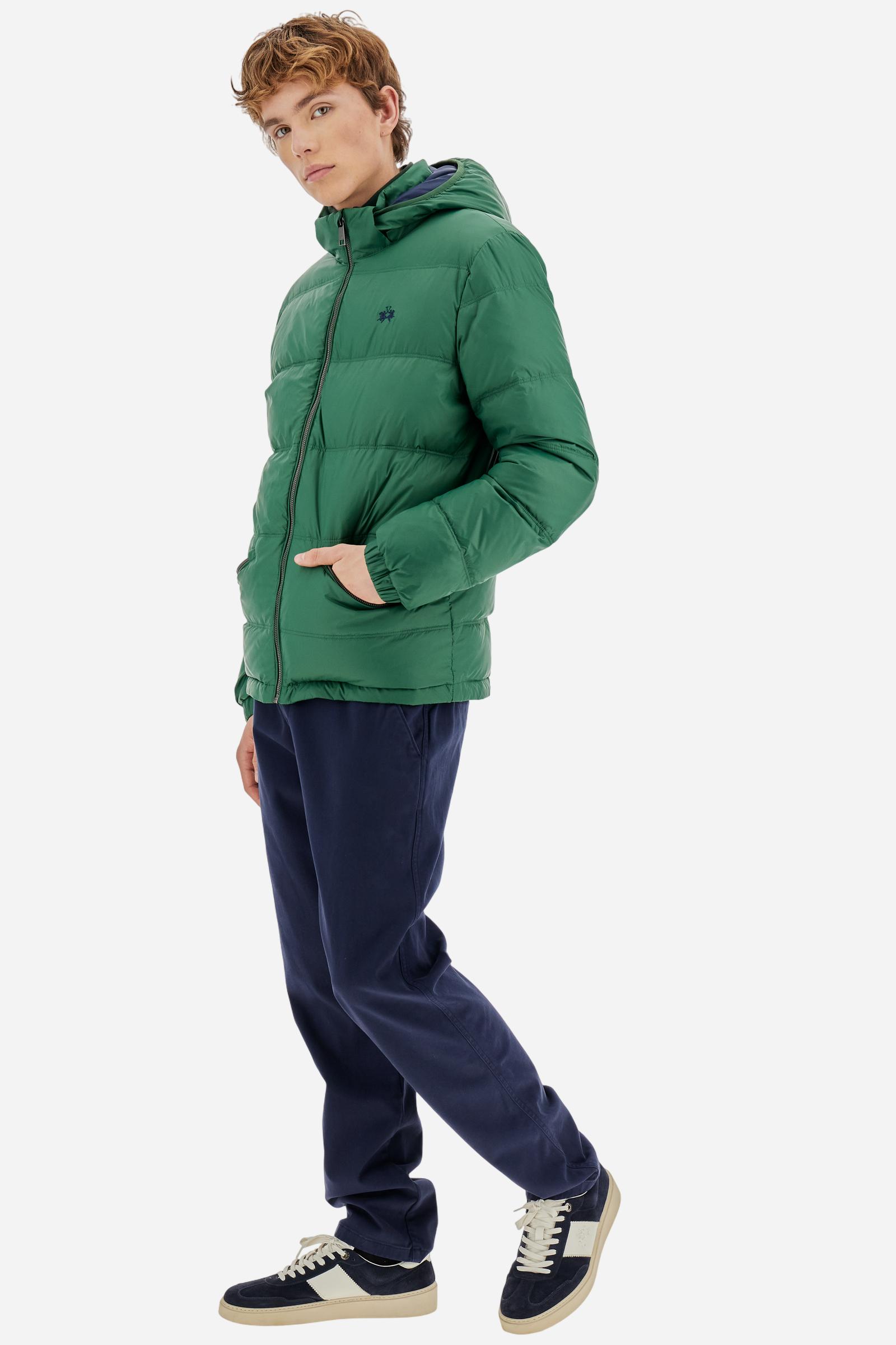 Men’s nylon down jacket with feather padding - Bertrand