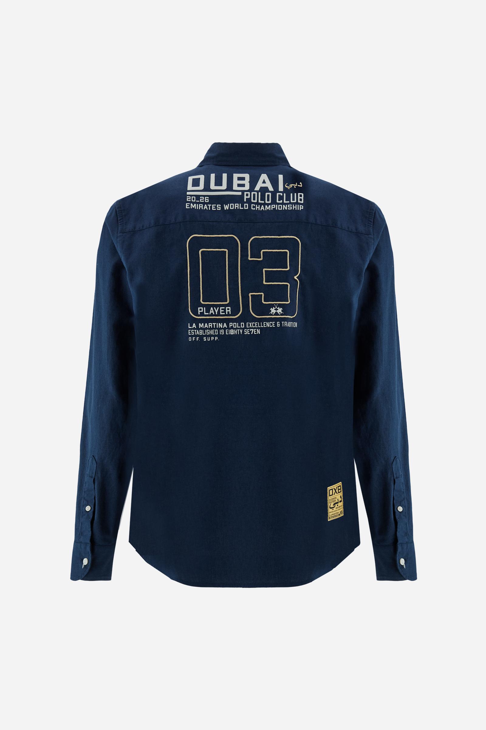 Men’s cotton and linen shirt Dubai Polo Club - Celso