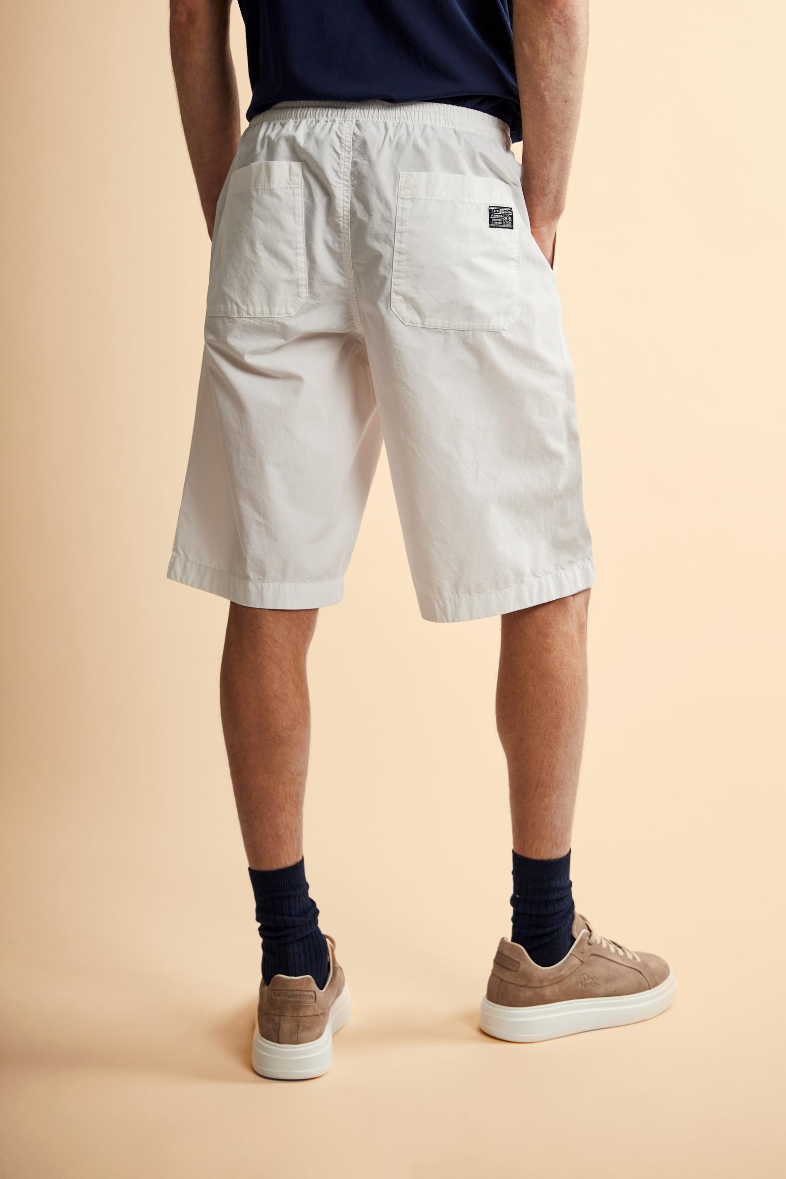 Men’s garment-dyed poplin Bermuda shorts - Cesar
