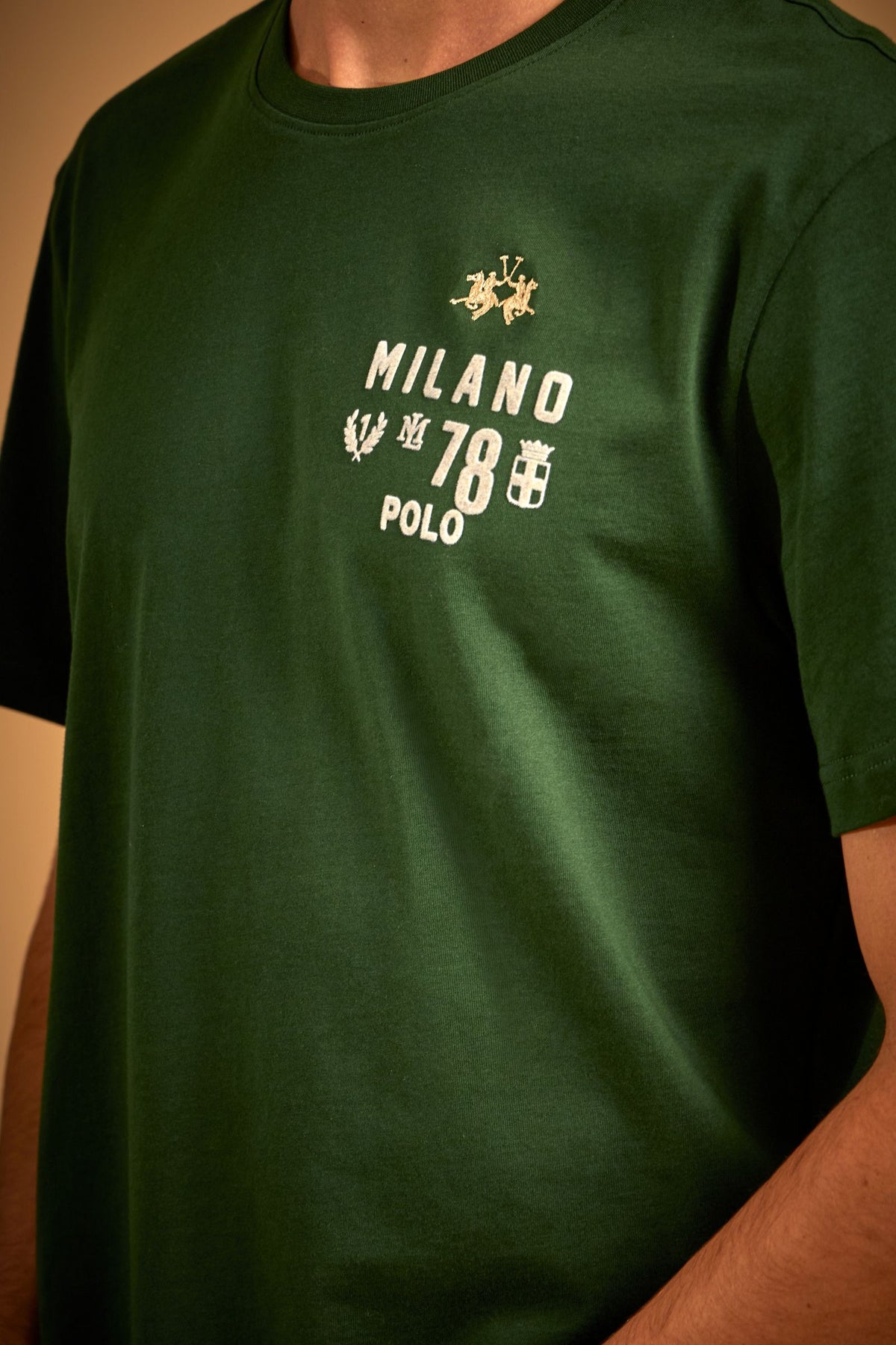 T-shirt homme à manches courtes en jersey de coton "Milano 78" - Eraldo