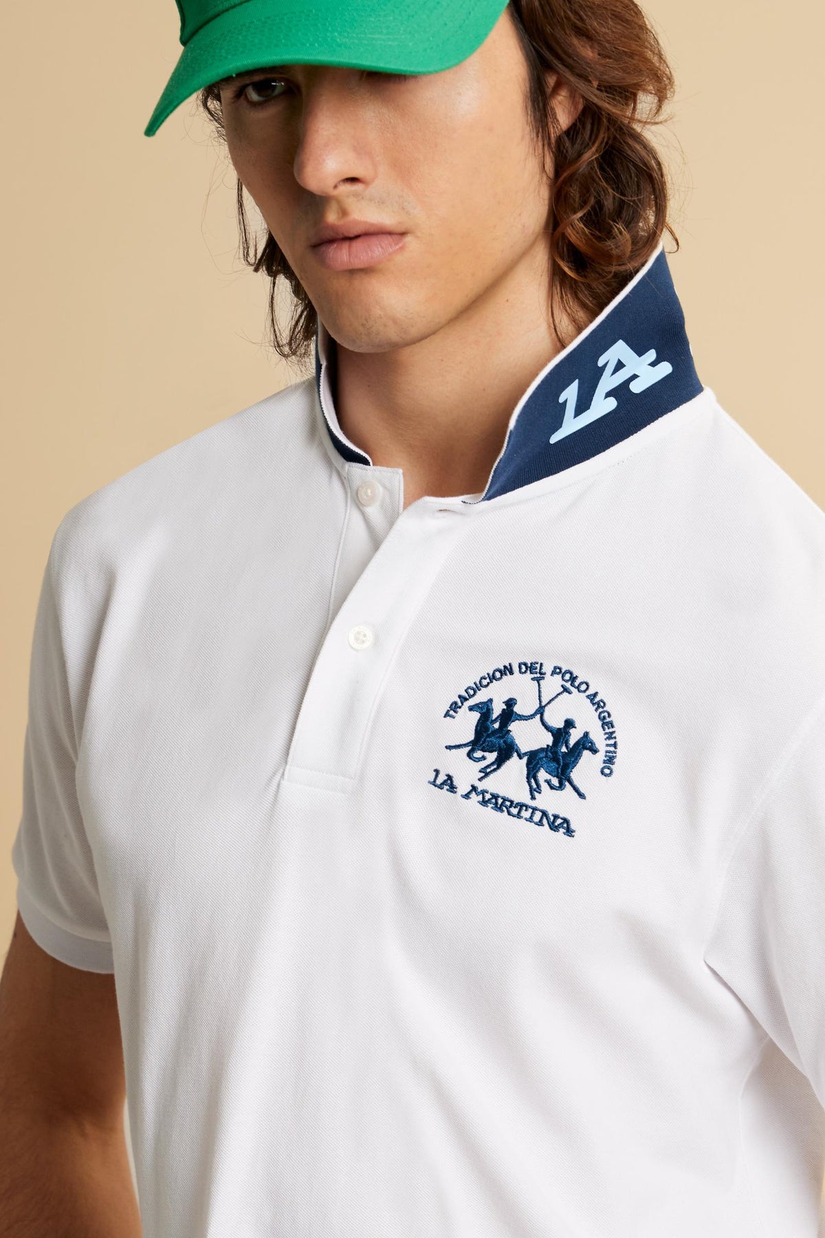 Men's regular fit polo with team logo - Miguel