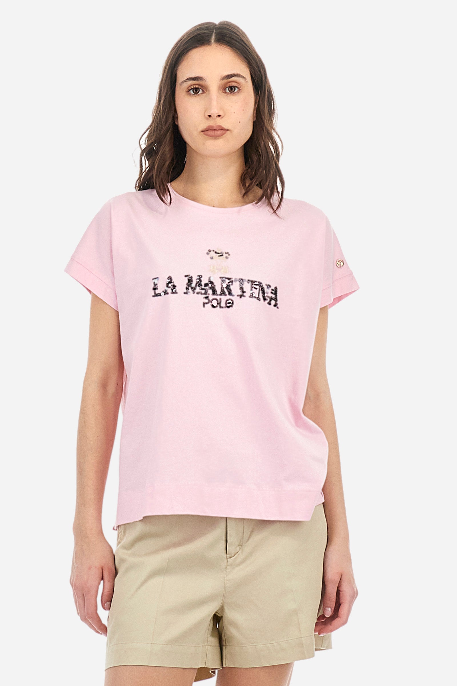 T-shirt coupe classique en coton jersey - Adelina