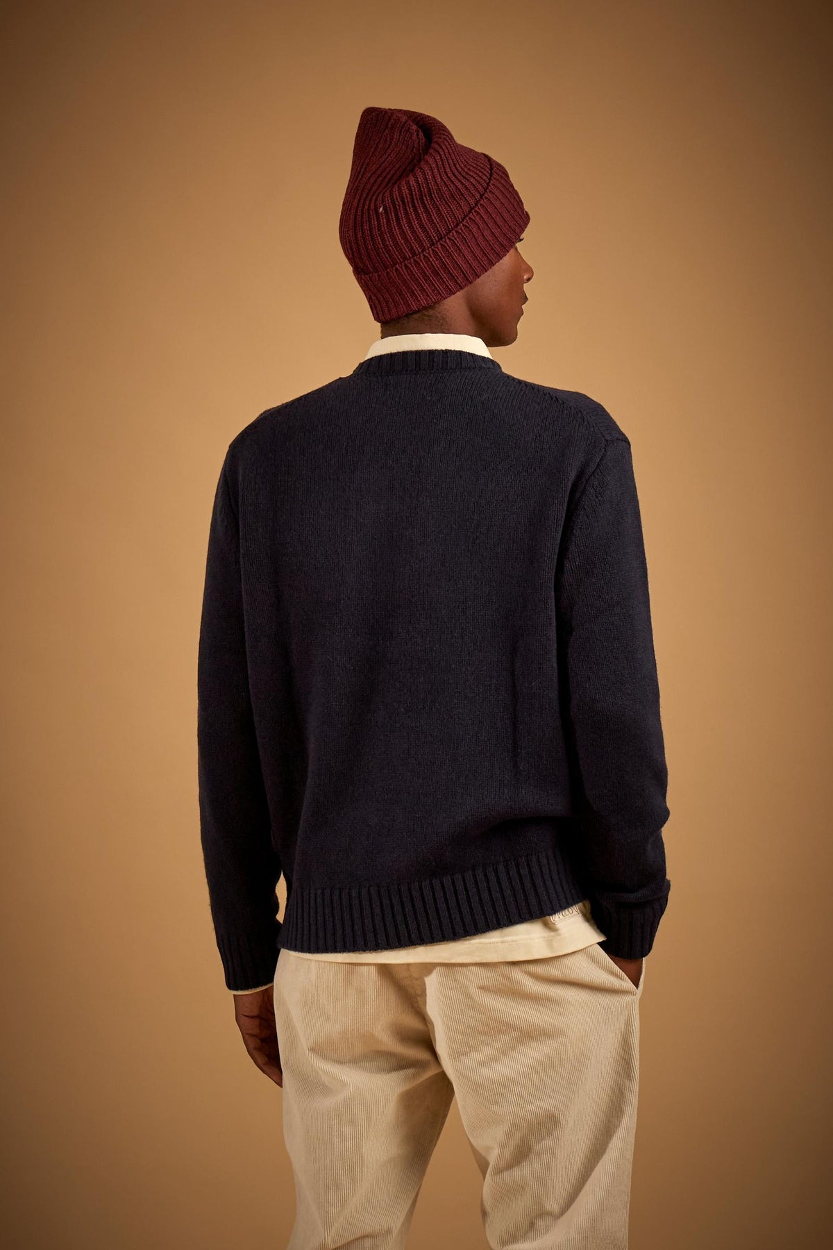 Men's crew neck pullover in merino wool "Strike" – Erle