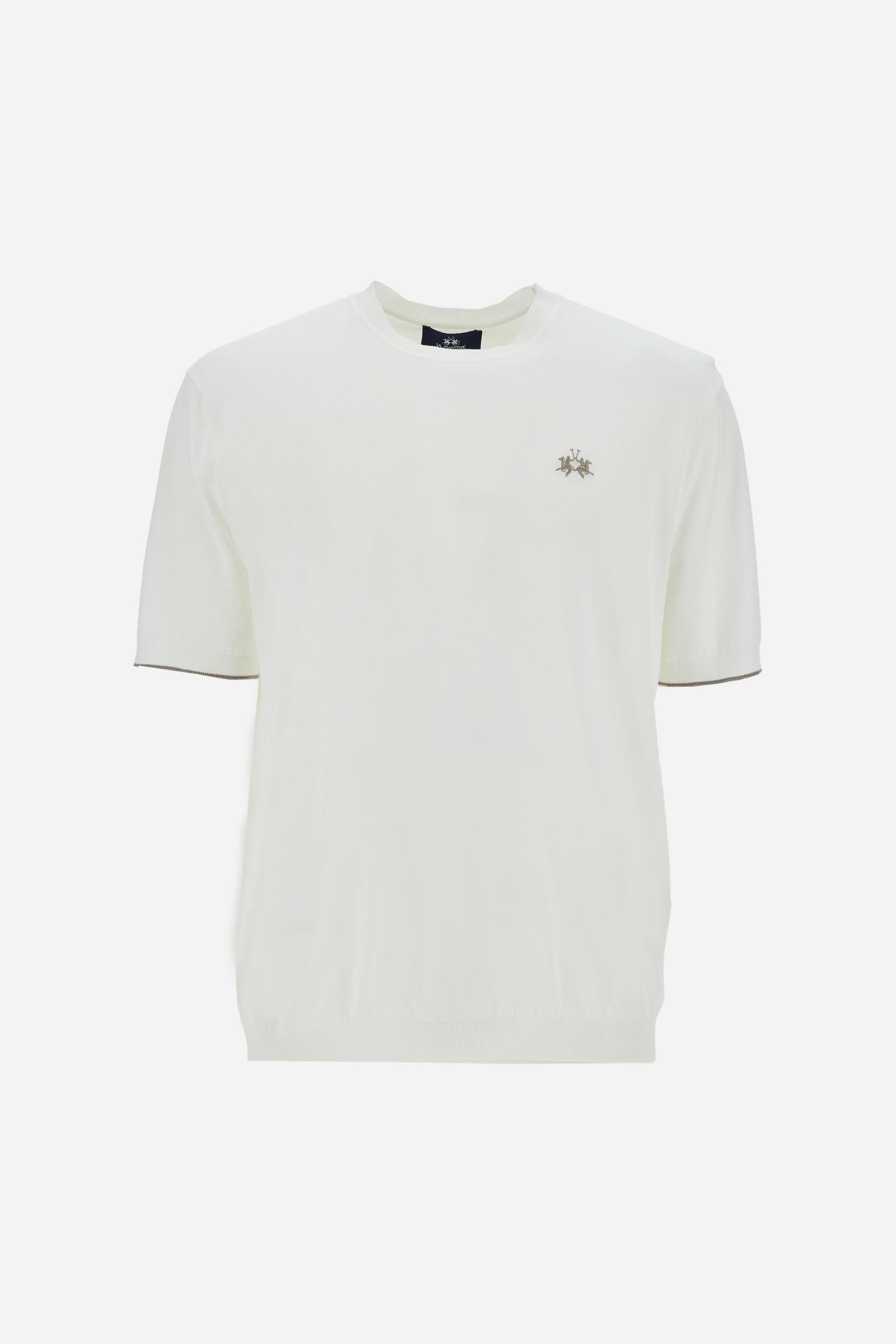 Men’s cotton and silk crewneck sweater - Carbonell