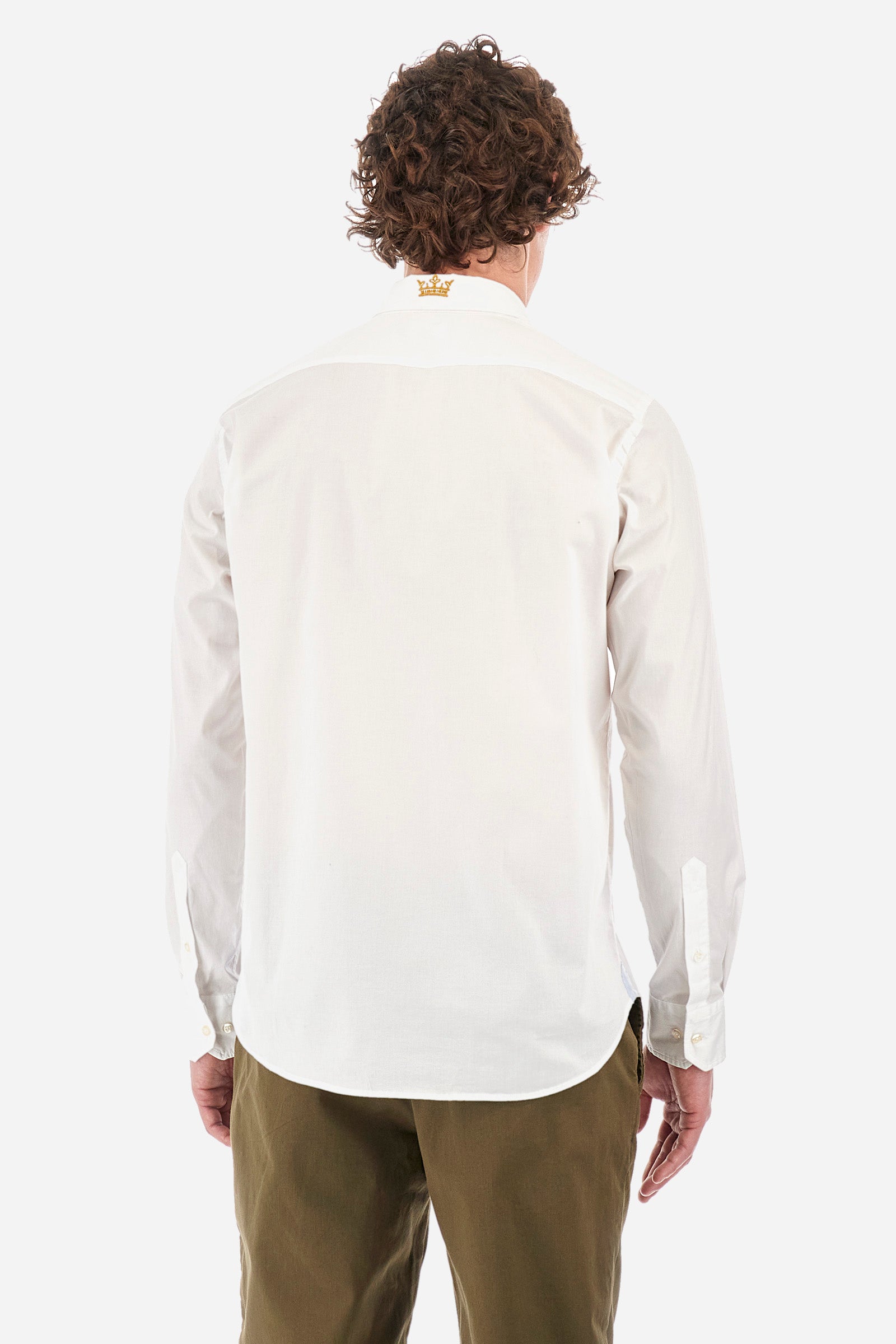 Regular-fit shirt in elasticated cotton - Rodolfo