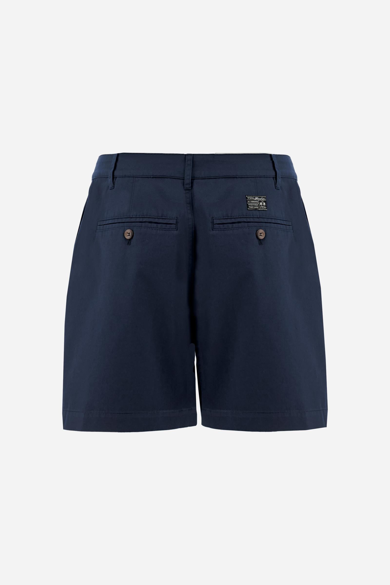 Women’s cotton twill Bermuda shorts – Cecilia