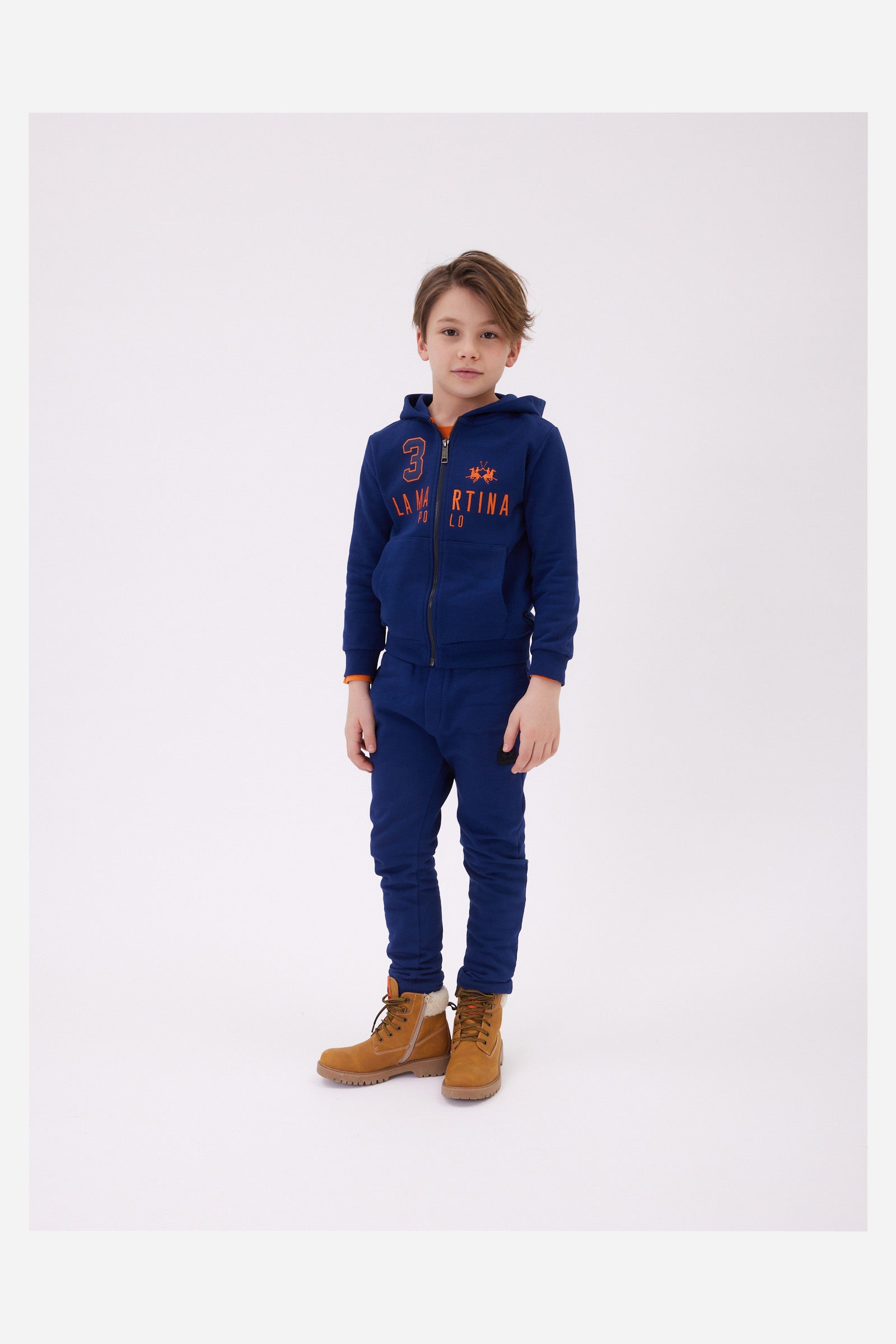 Pantalone jogger da bambino in jersey