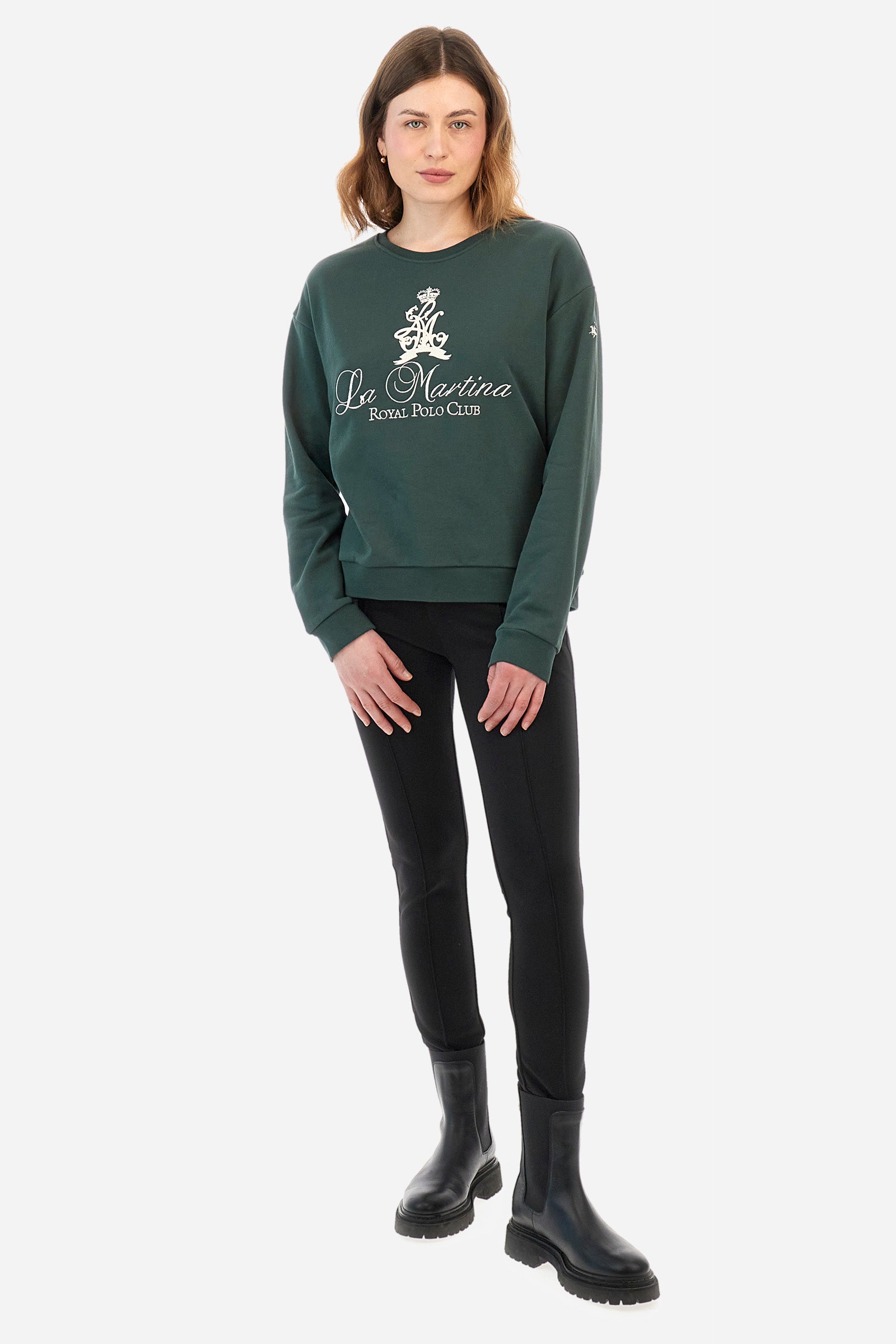 Sweatshirt aus Baumwolle, Regular Fit – Zelie