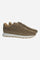 Men's nubuck sneaker with handcrafted stitching, embossed logo, leather-colored lining, and two-tone rubber PU sole for comfort and style. Made in Italy. - Camel