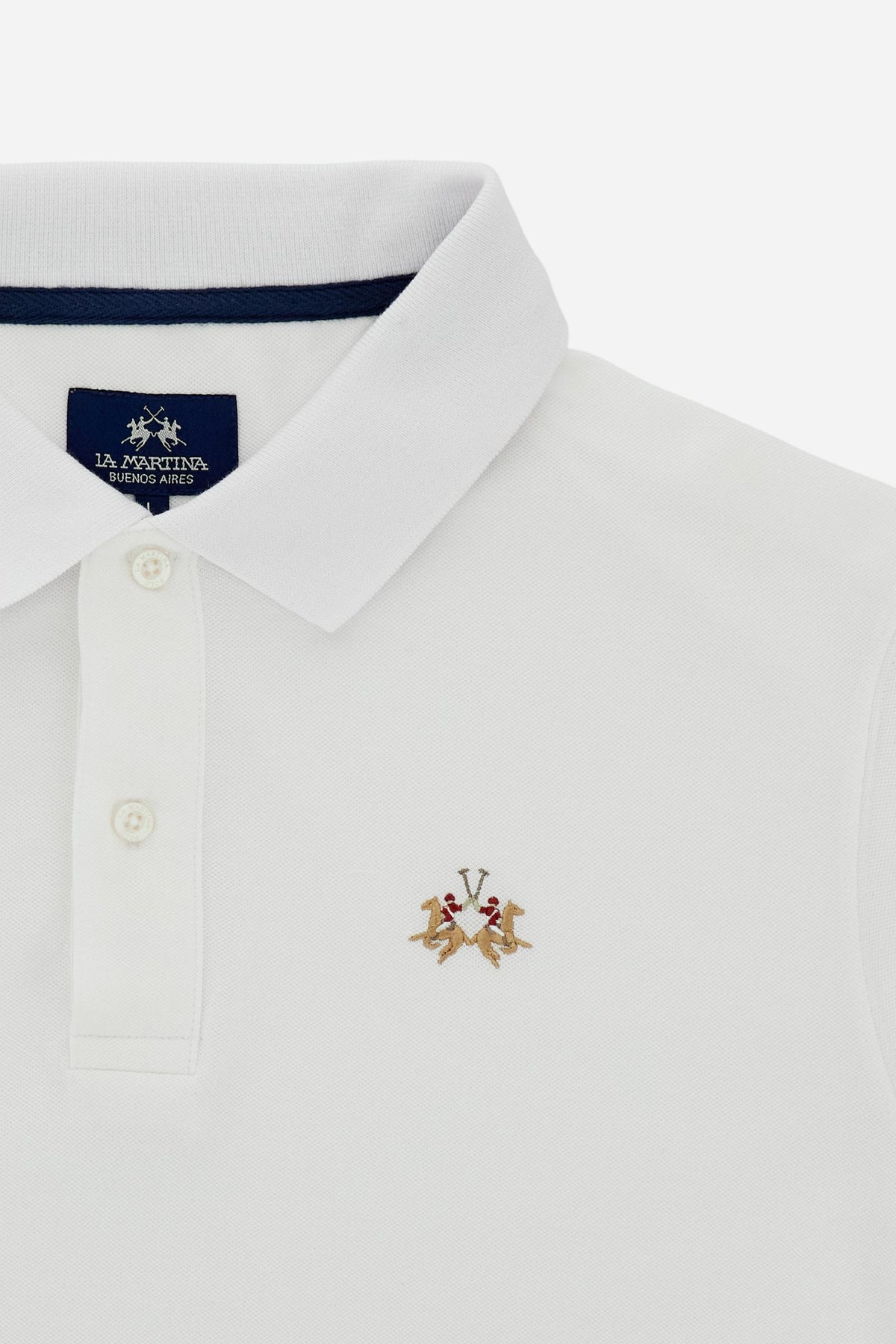 Polo da uomo regular fit multicolor logo - Eduardo