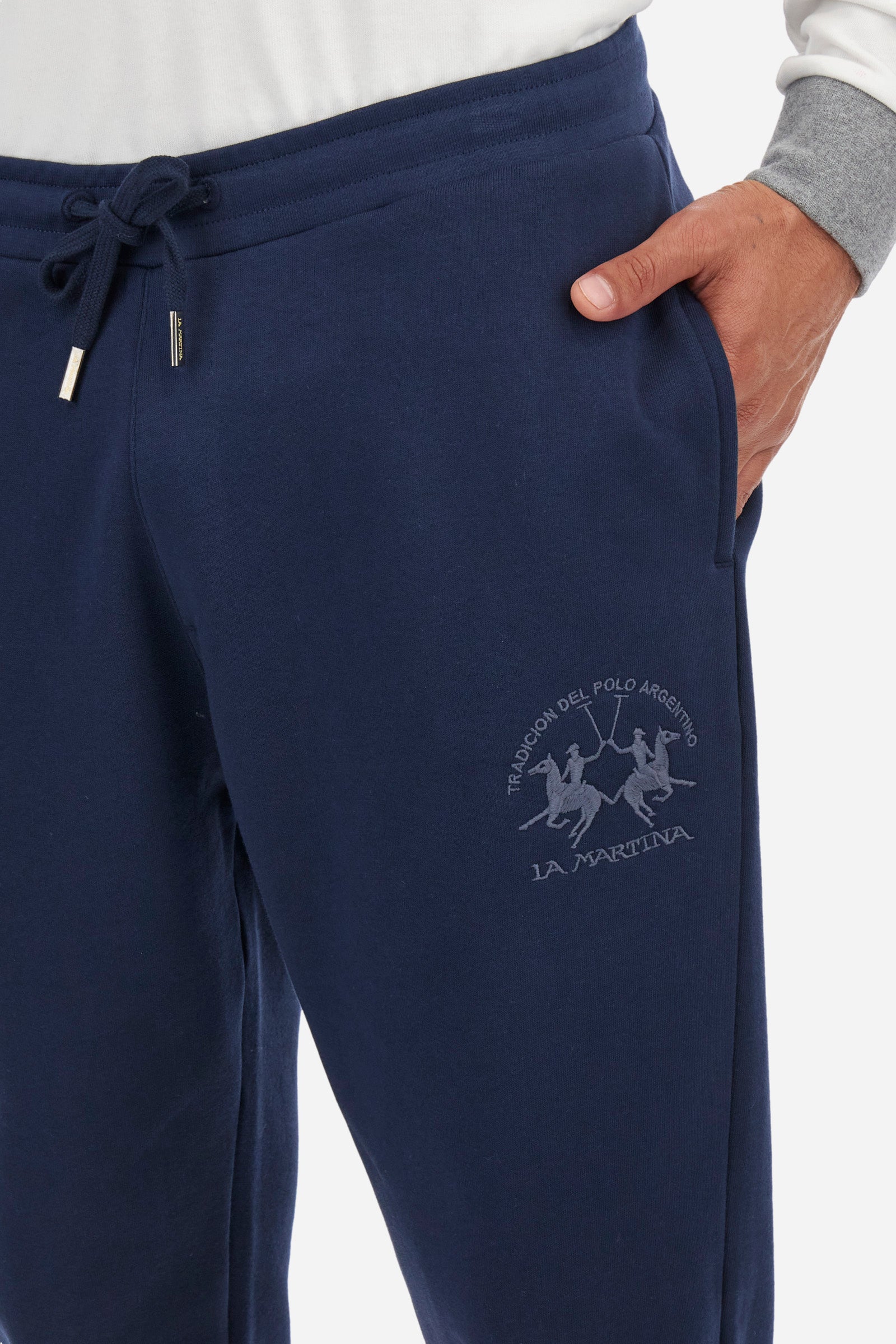 Regular fit cotton jogging bottoms - Zaheer