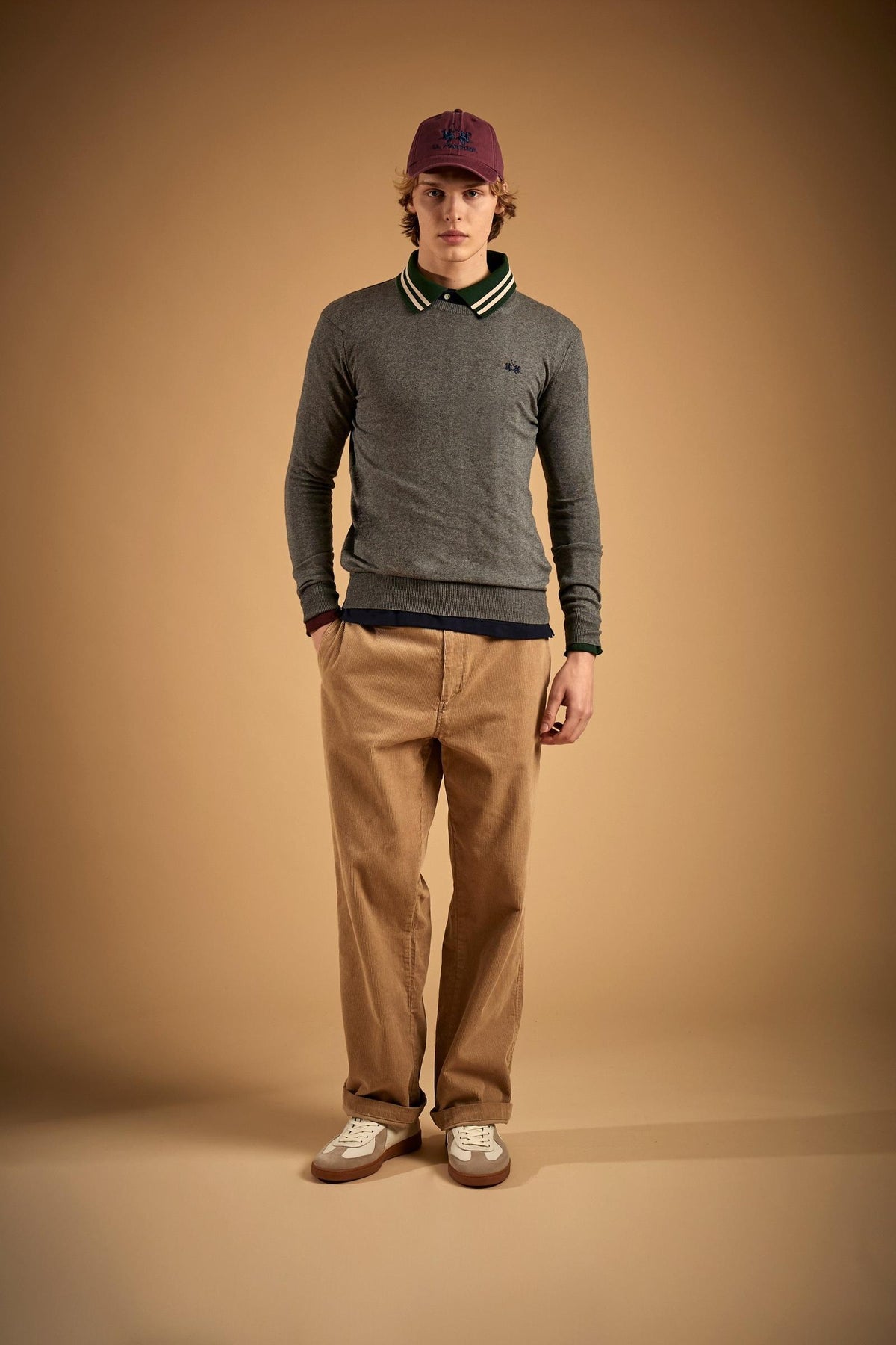 Men's crew neck wool blend sweater - Eloy