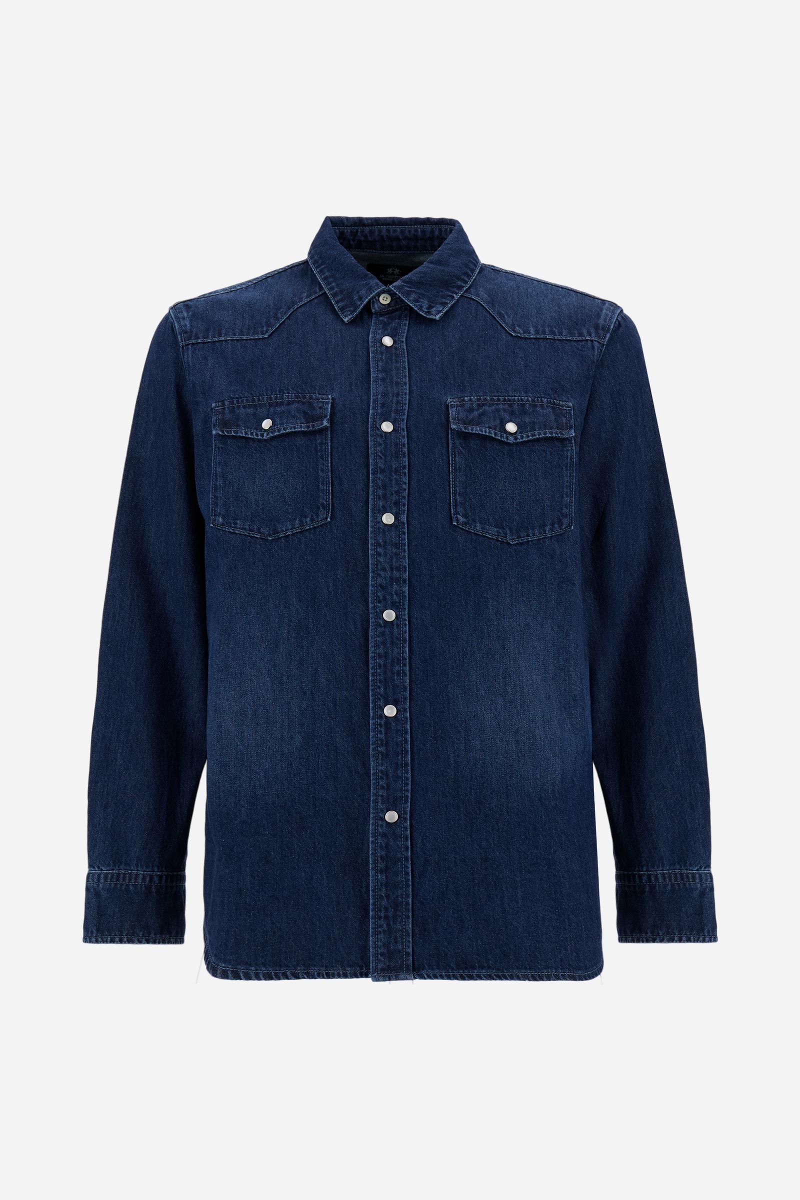 Lightweight cotton denim shirt - Taron