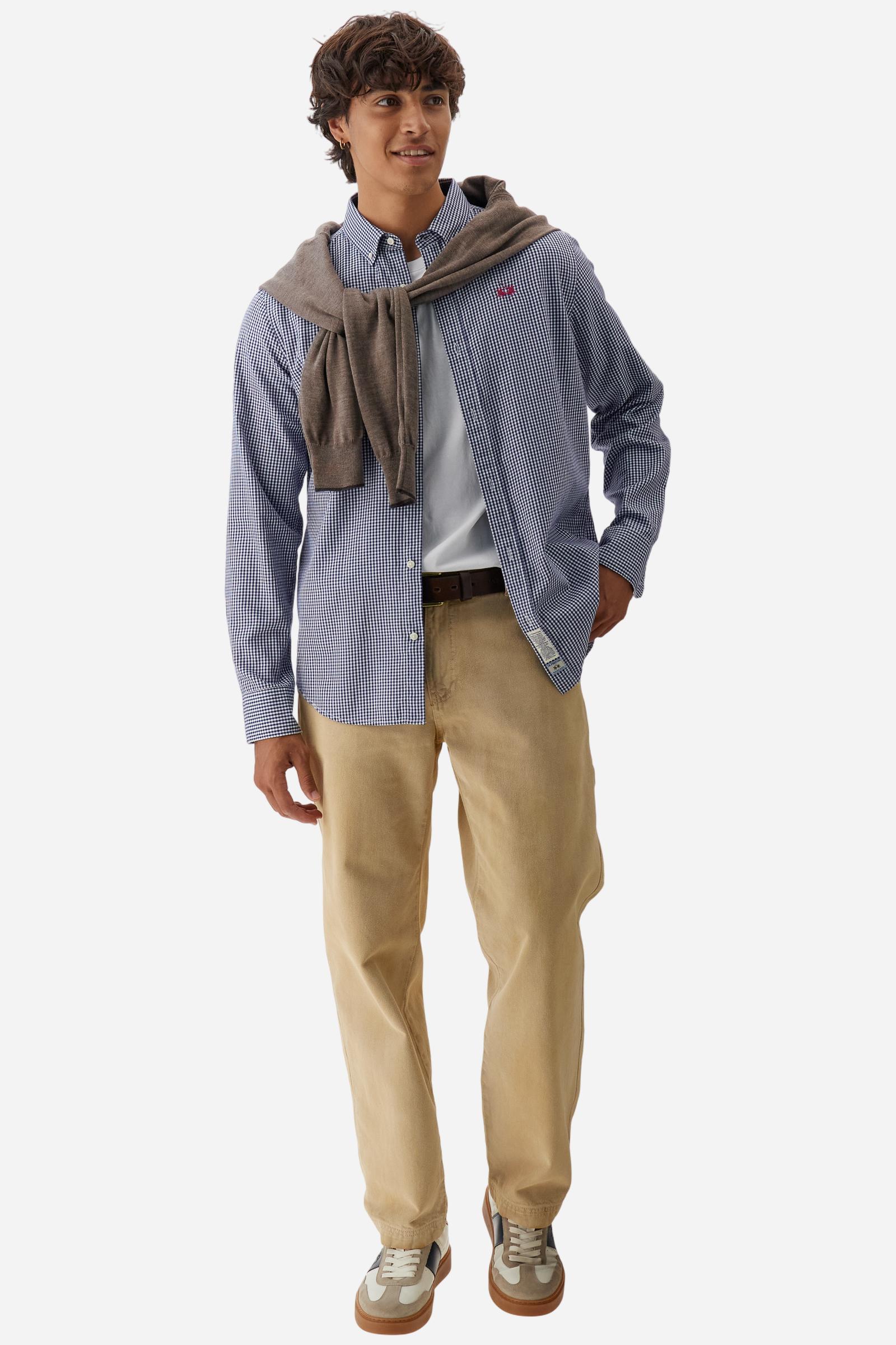 Chemise homme popeline à carreaux - Rodolfo