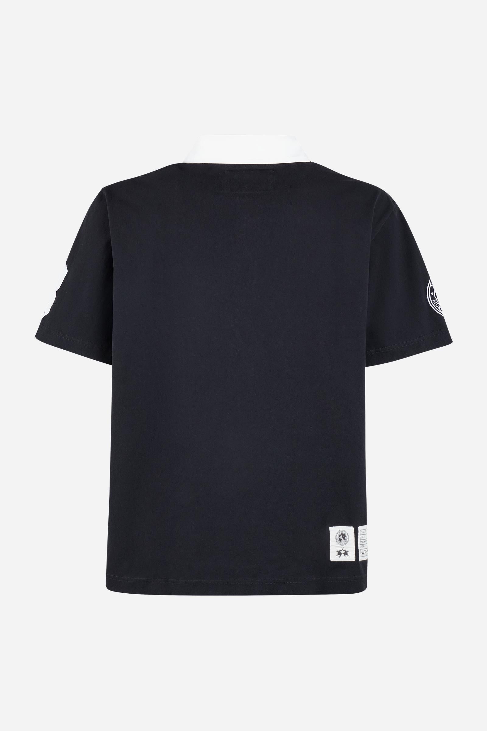 Polo manica corta in jersey di cotone – Limited Edition “Ride and Strike”