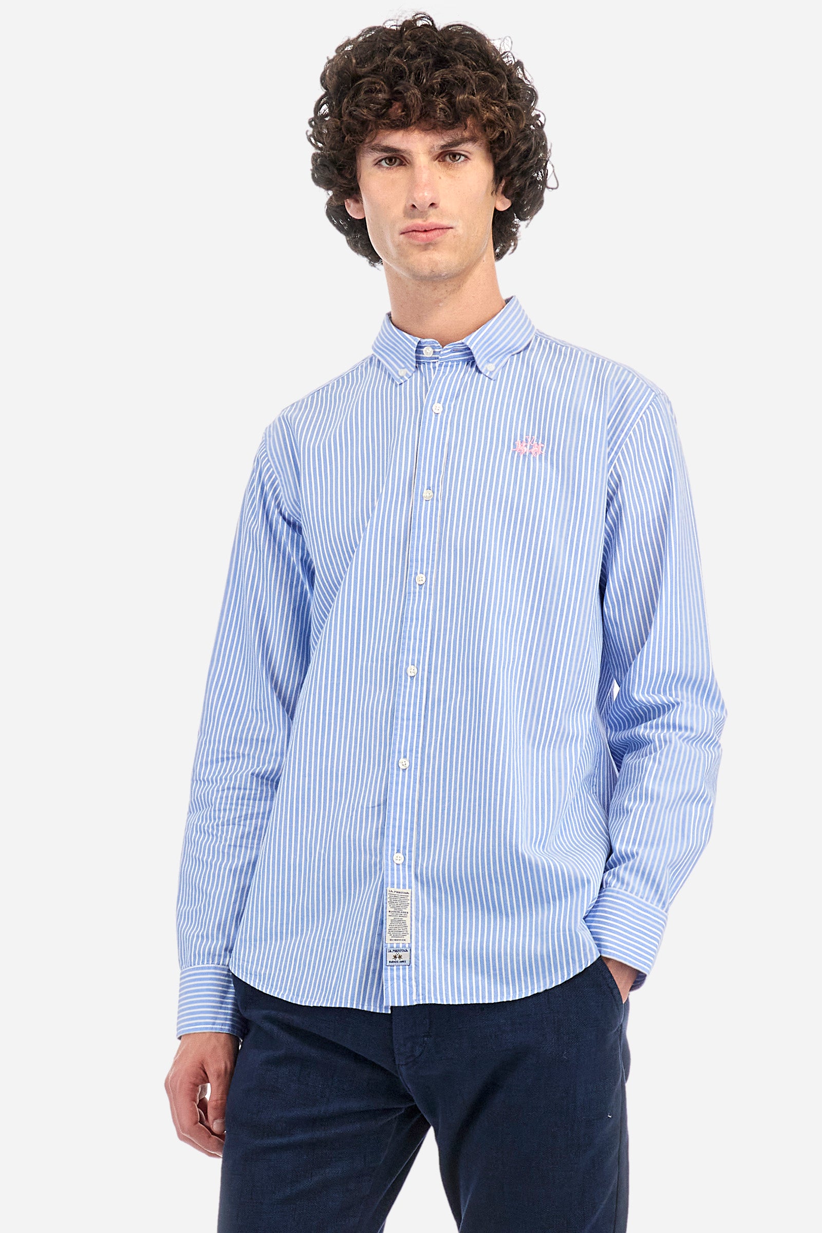 Regular-fit Regular-fit striped shirt in cotton - Rodolfo