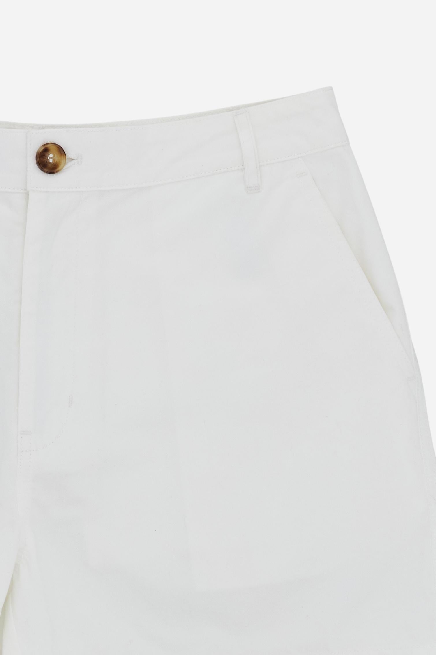 Women’s cotton twill Bermuda shorts – Cecilia