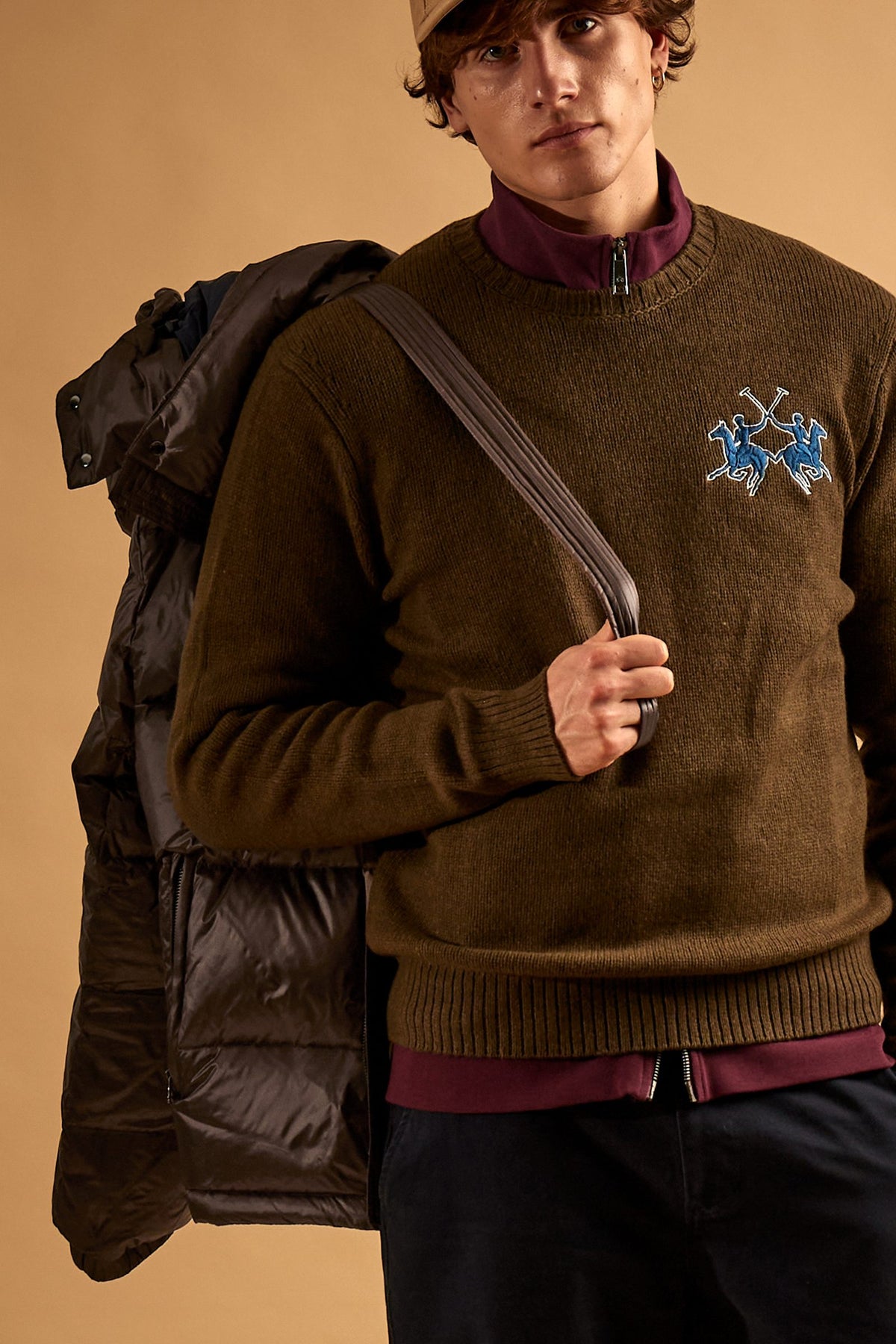 Herrensteppjacke aus irisierendem Nylon Polo Player - Derick