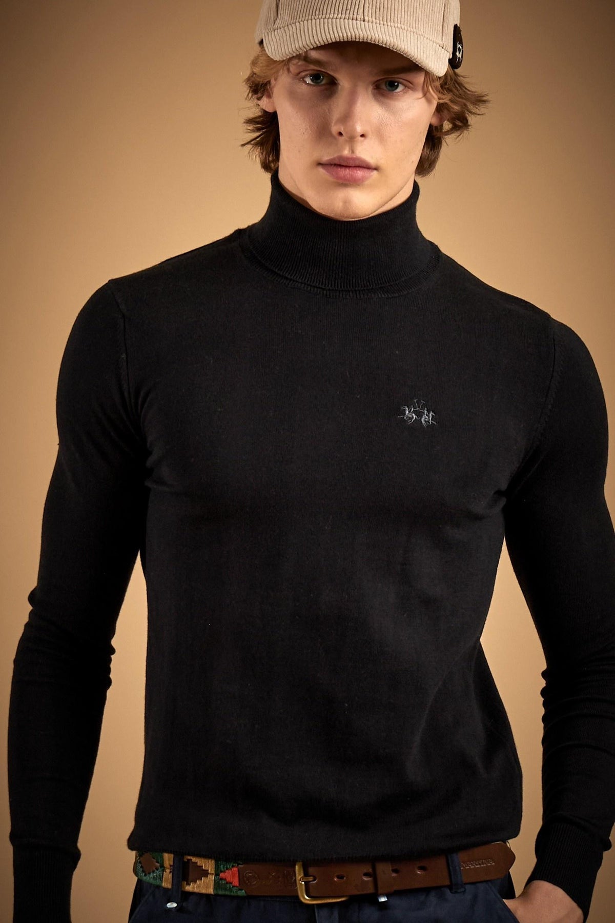 Jersey de hombre cuello alto algodón y lana - Esquilo
