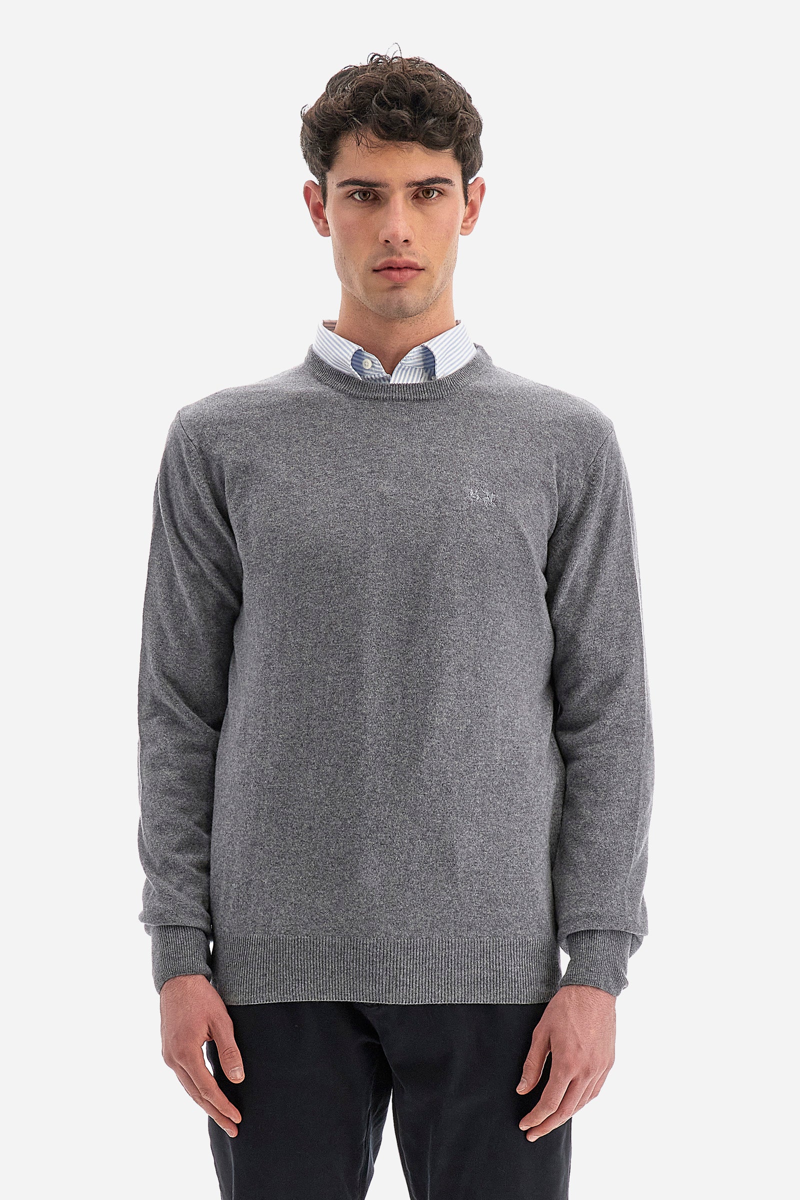 Pullover regular fit in cotone e cashmere - Wynton