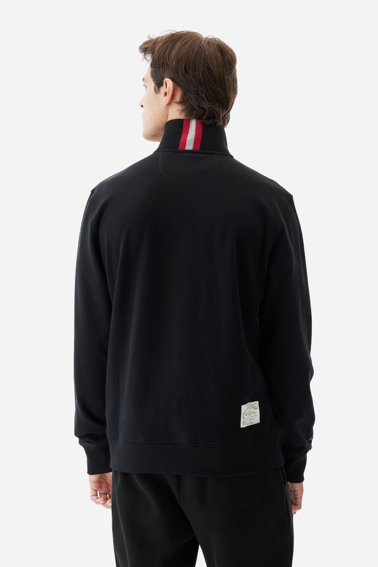 Men’s half‑zip mock‑neck sweatshirt - Boris