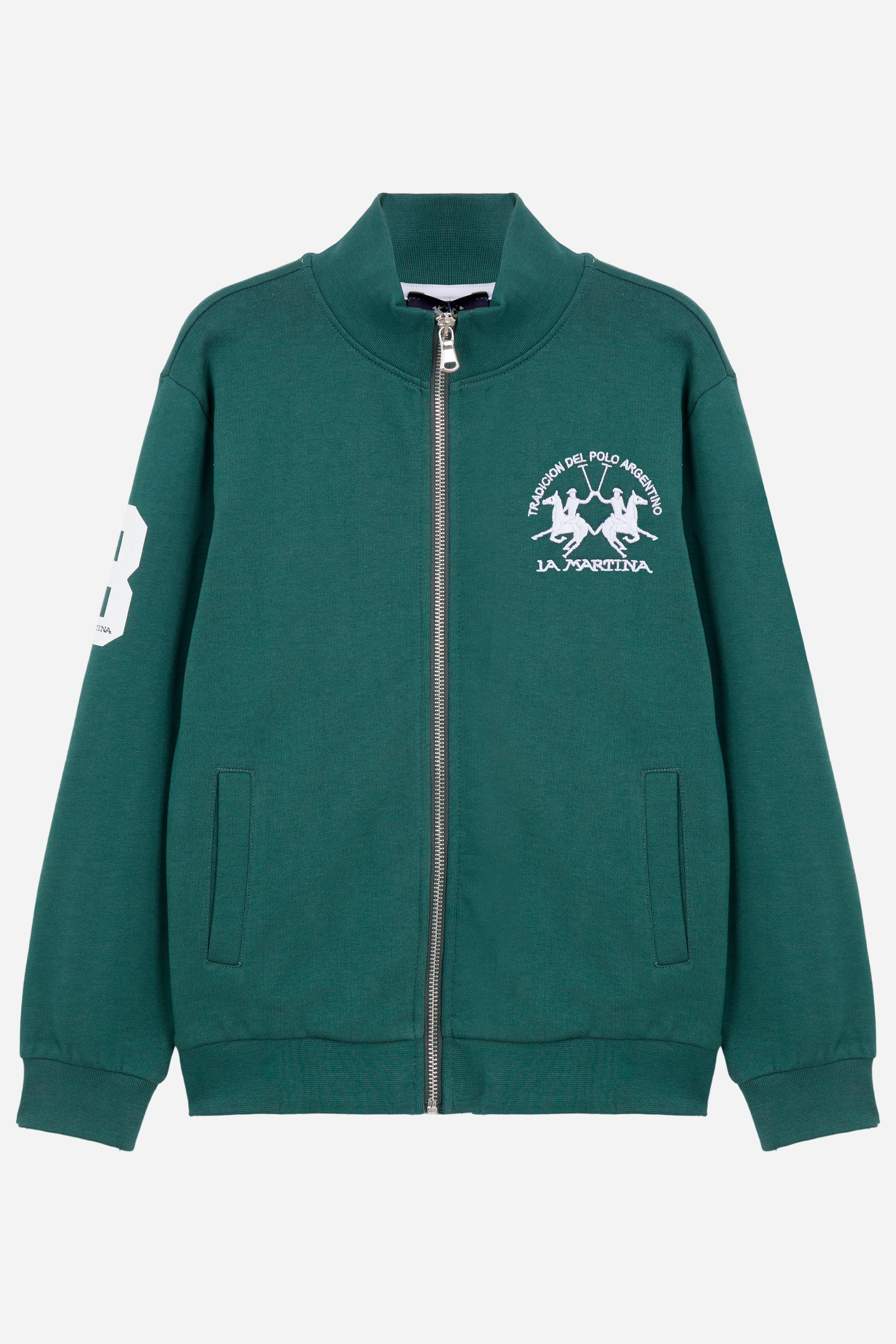 BOY FULL ZIP SWEATSHIRT COTTON
