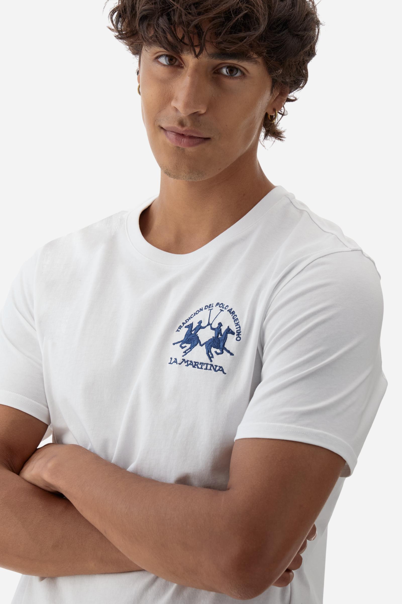 Camiseta de hombre de algodón con logo Team - Bienvenido