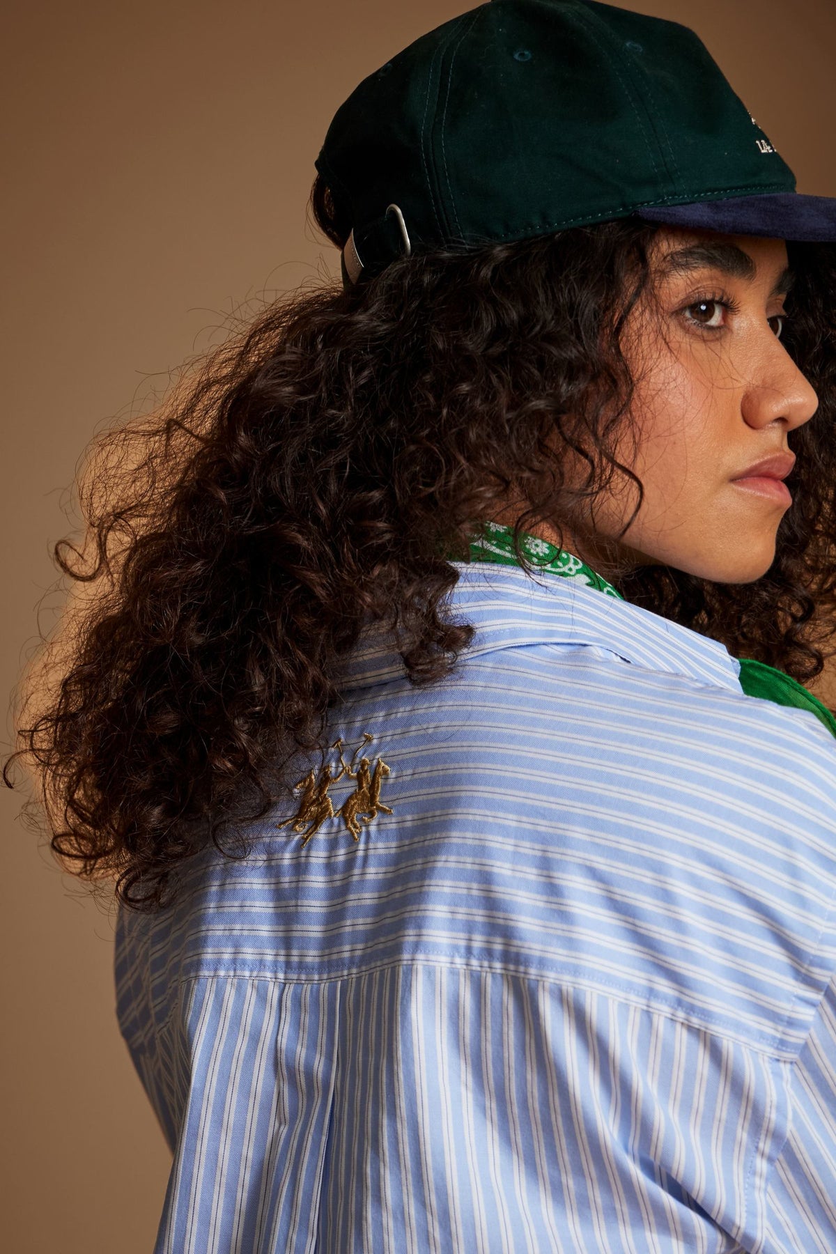 Women's striped cotton oxford shirt - Dolores
