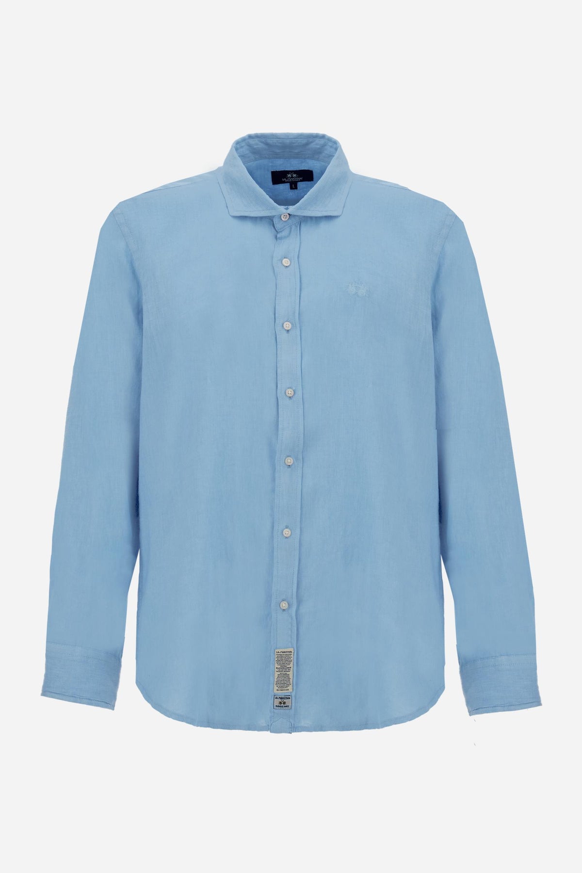 Men’s regular fit garment-dyed linen shirt - Innocent