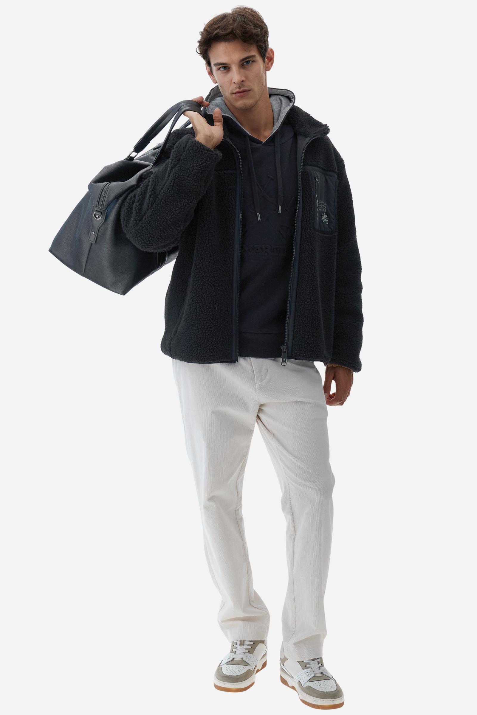 Cotton hoodie with maxi logo - Benny