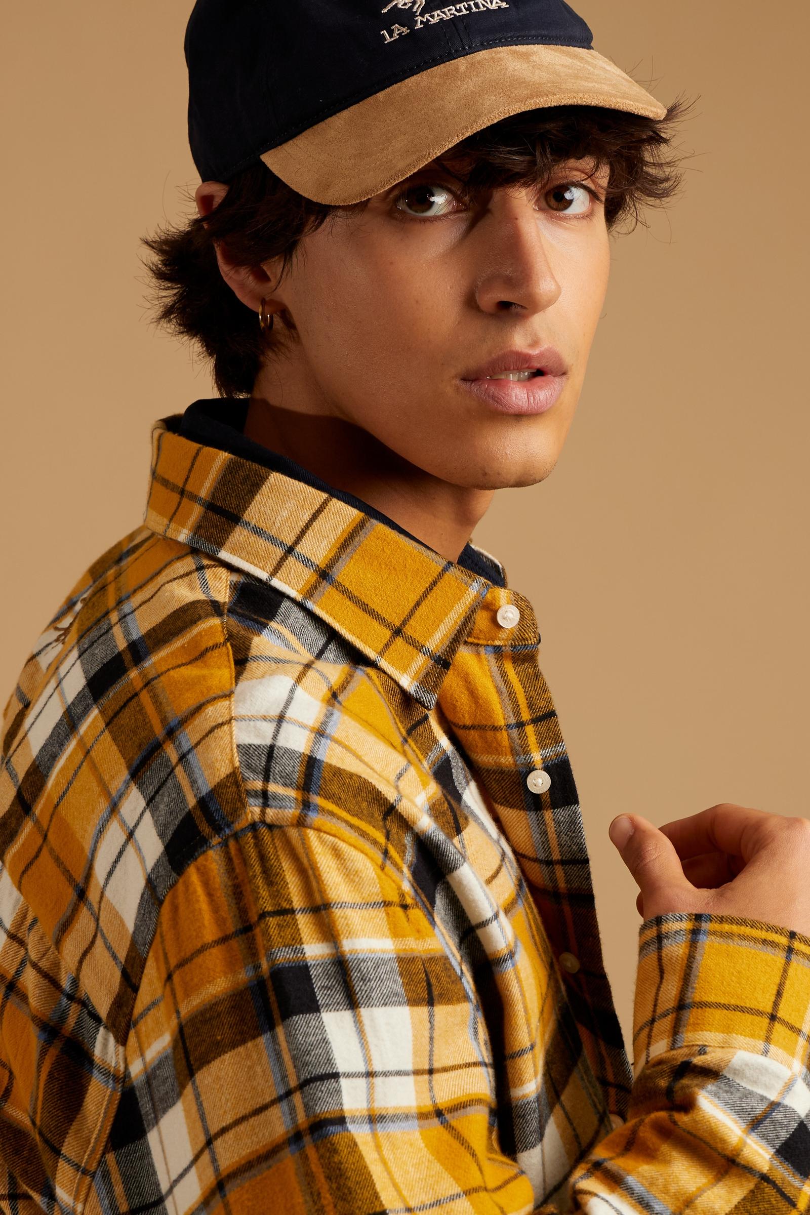 Men's shirt in tartan cotton flannel - Darwin
